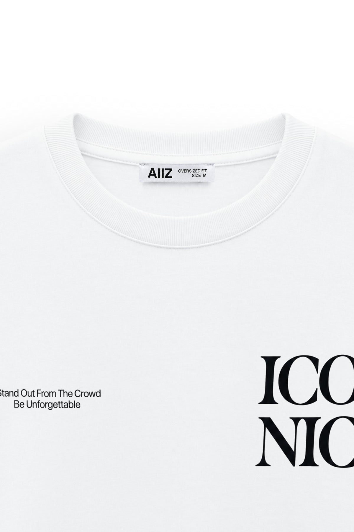 AIIZ Women's Oversized Printed T-Shirt