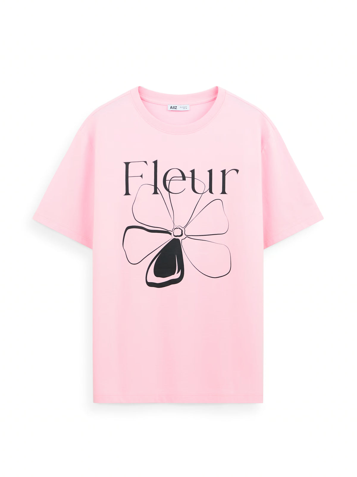 AIIZ Women's Graphic T-Shirt (Pink / S)