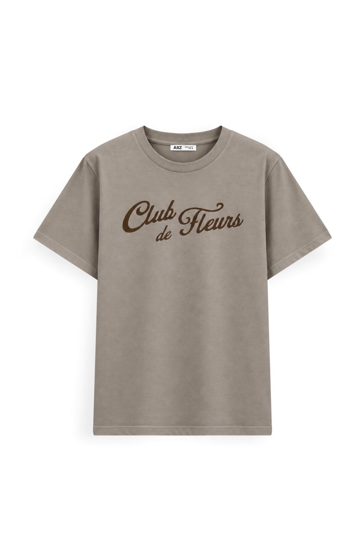 AIIZ Women's Graphic T-Shirt (Beige / S)