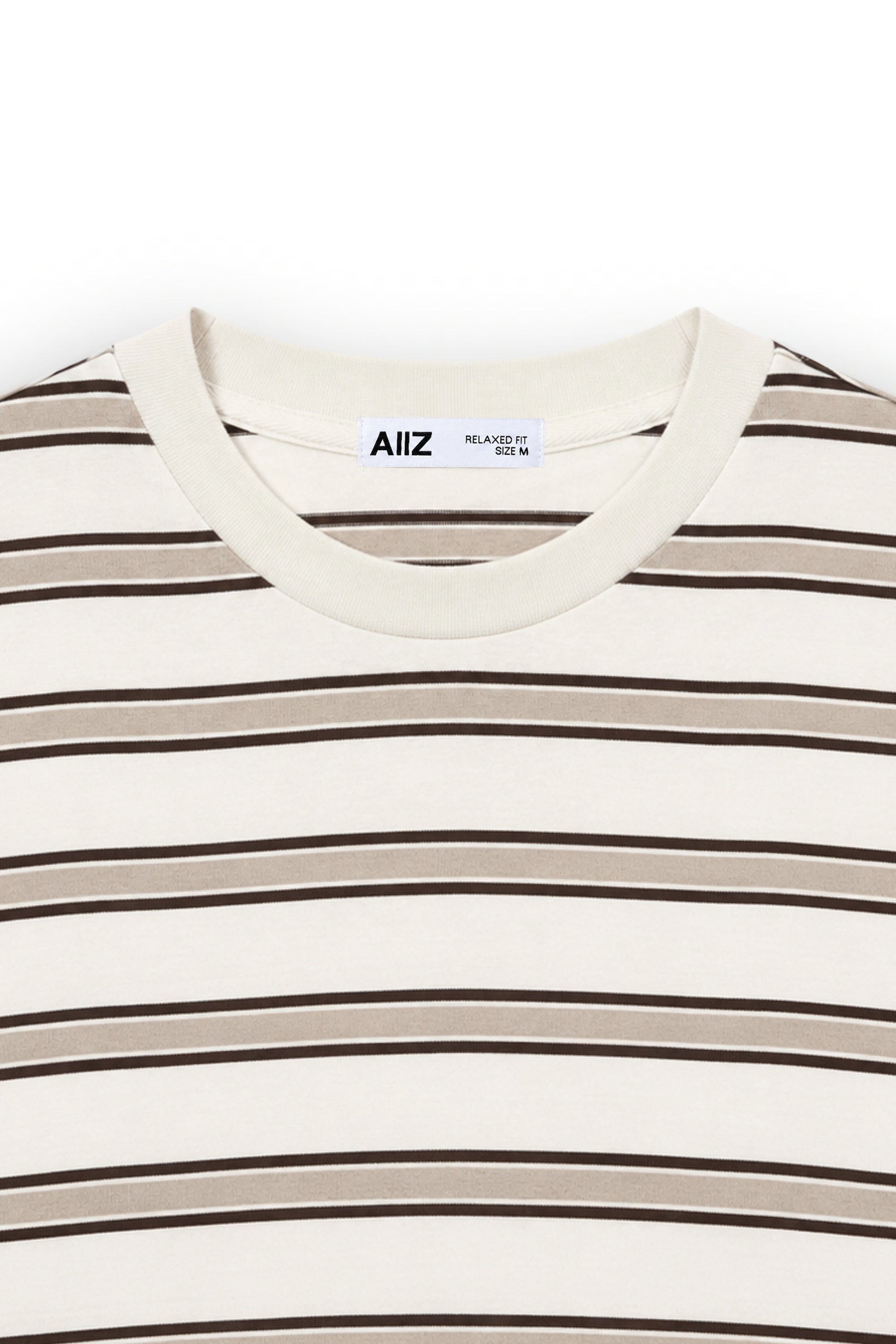 AIIZ Women's Short Sleeve Striped T-Shirt 100% Cotton