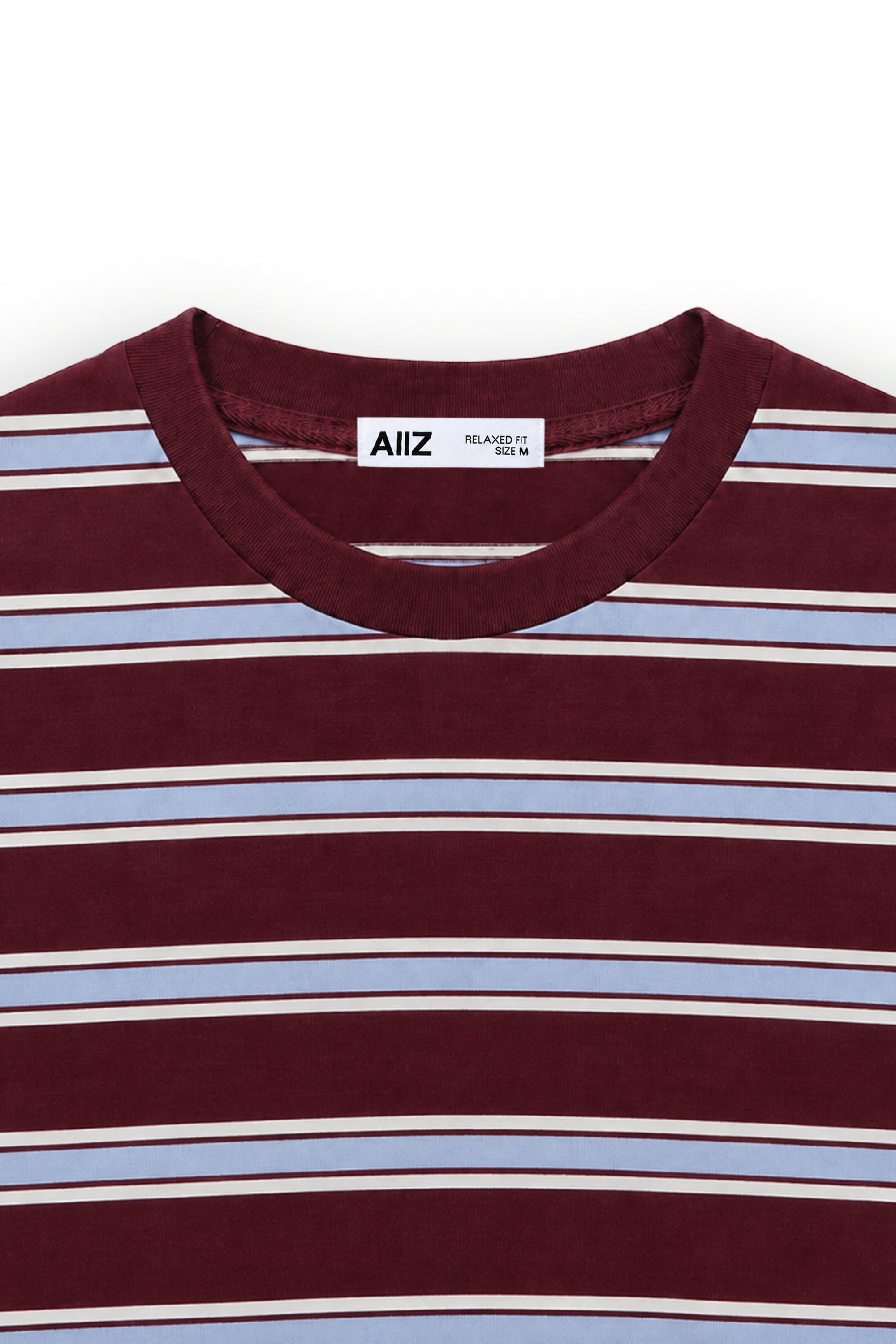 AIIZ Women's Short Sleeve Striped T-Shirt 100% Cotton