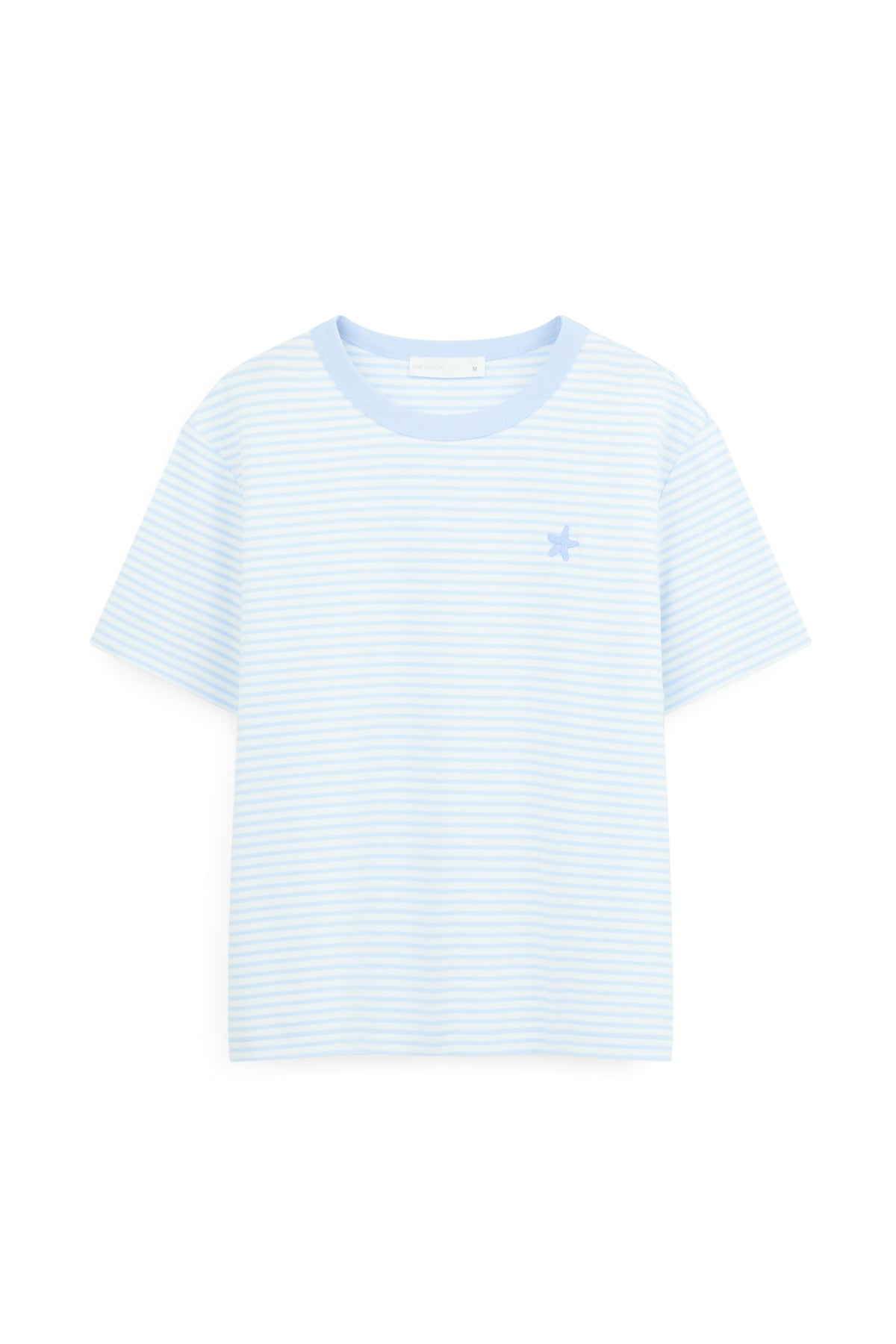 AIIZ Women's Short Sleeve Striped T-Shirt (Blue / S)