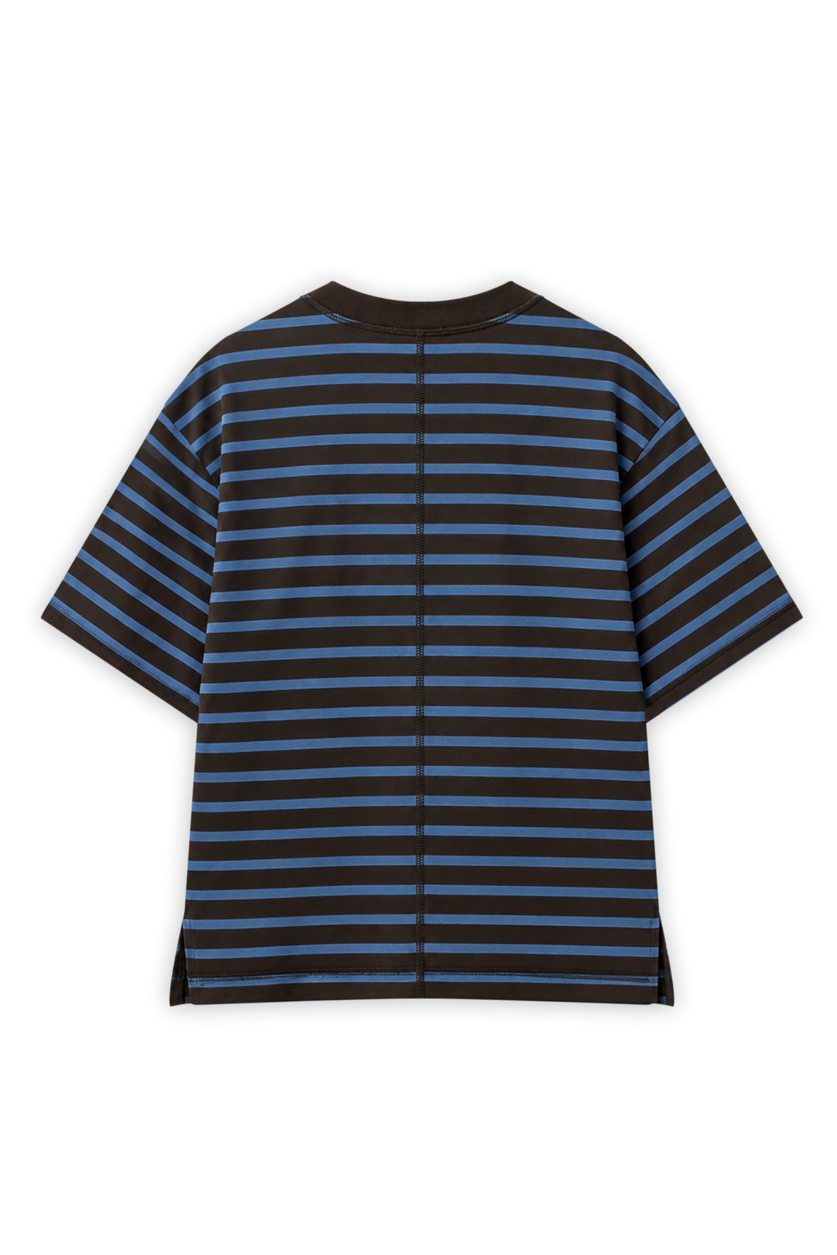 AIIZ Women's Steiped Boxy T-Shirt