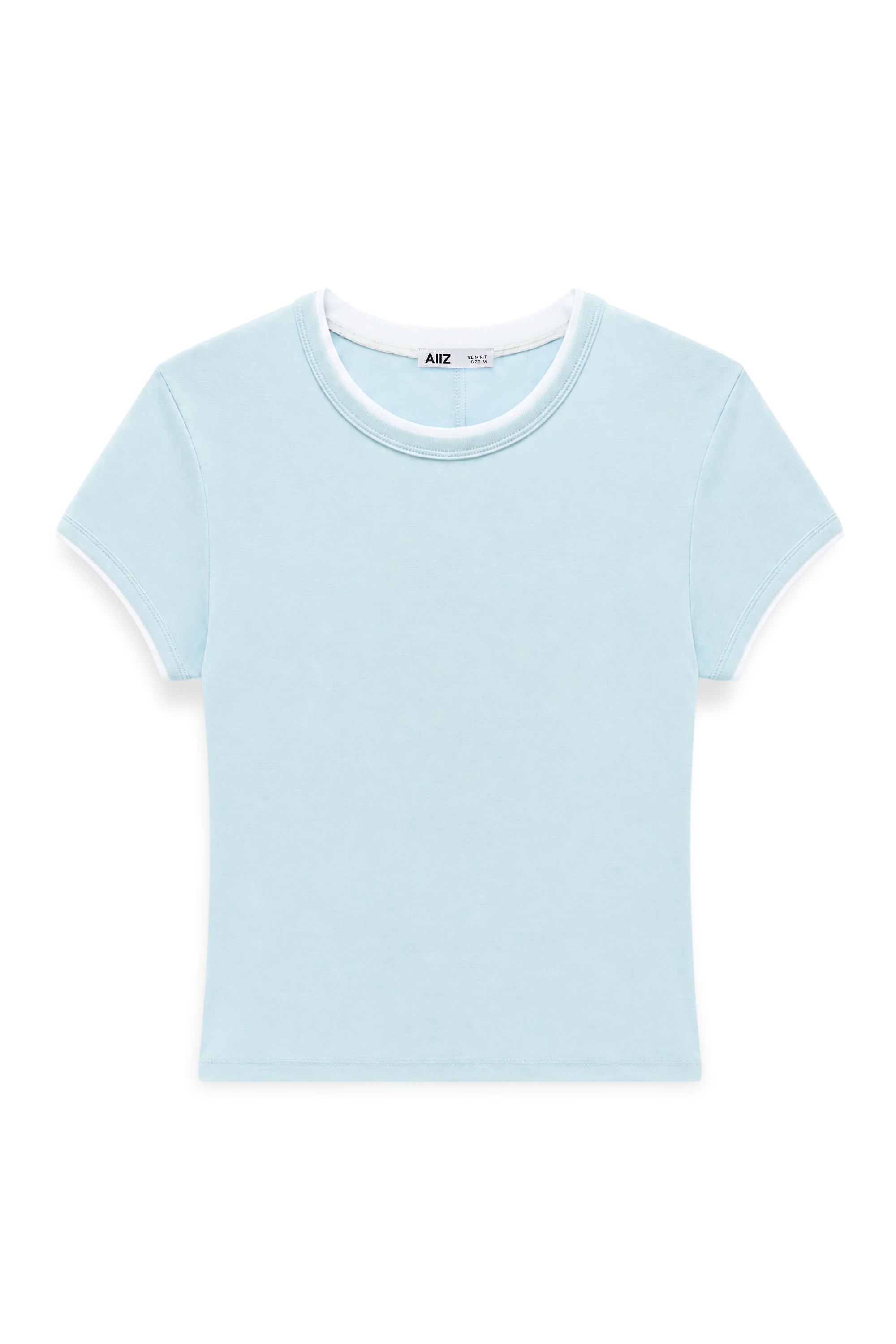 AIIZ Women's Layered Short Sleeve T-Shirt