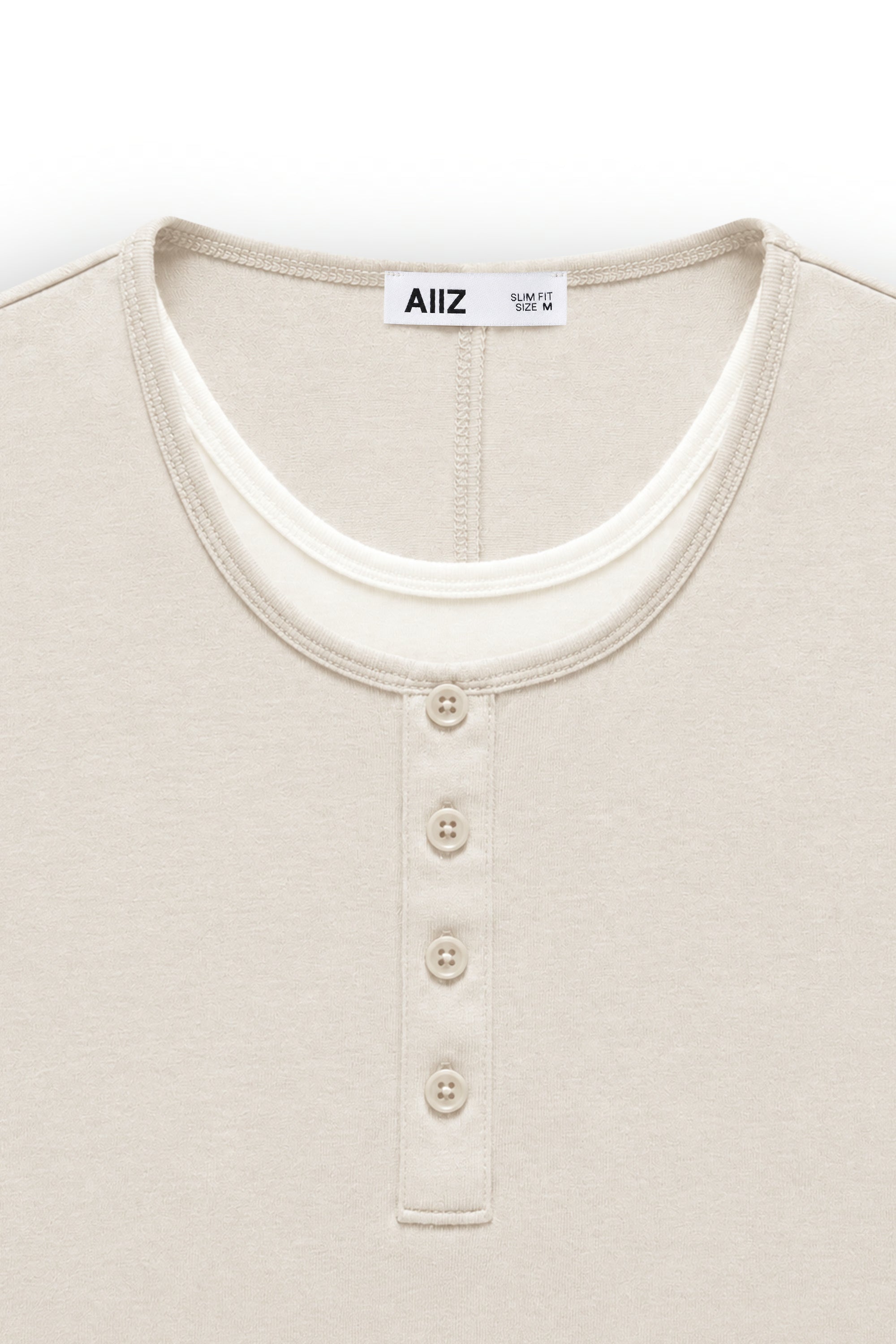 AIIZ Women's Layered Botton T-Shirt