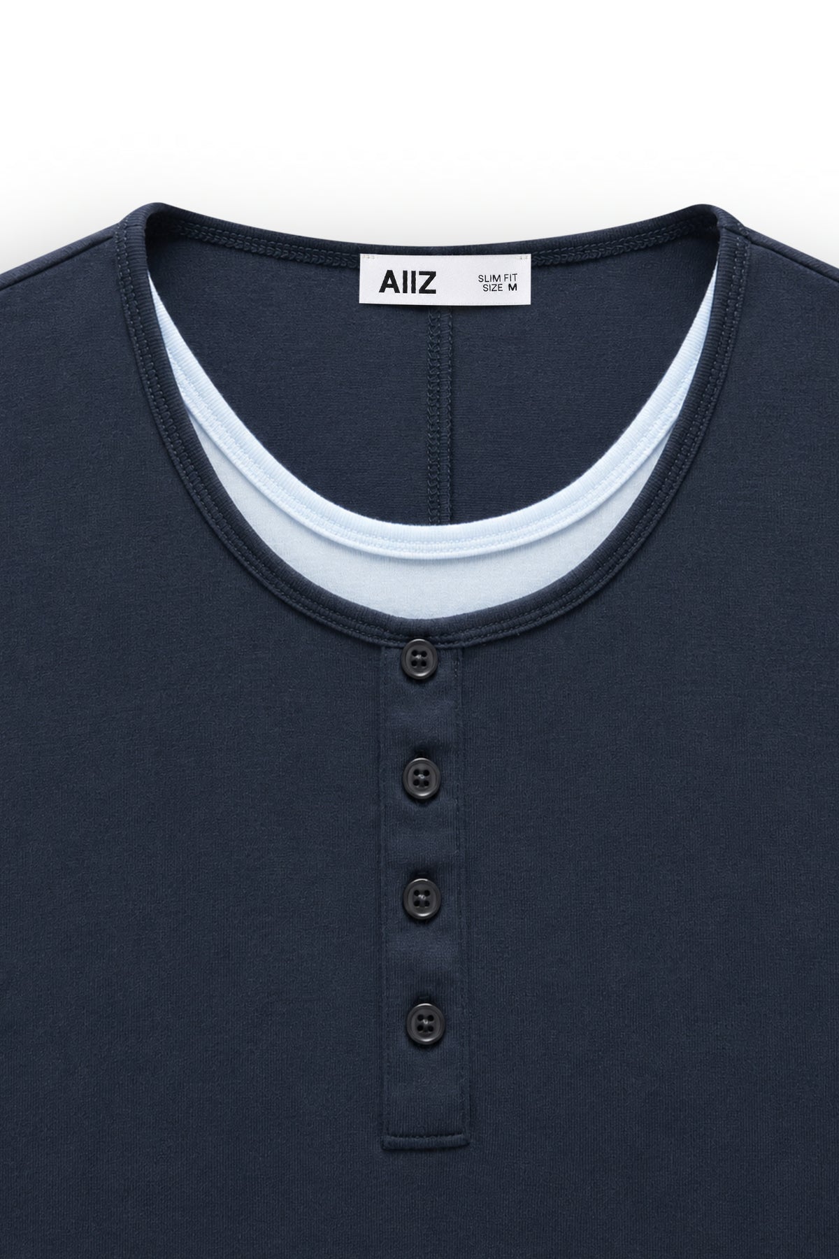 AIIZ Women's Layered Botton T-Shirt