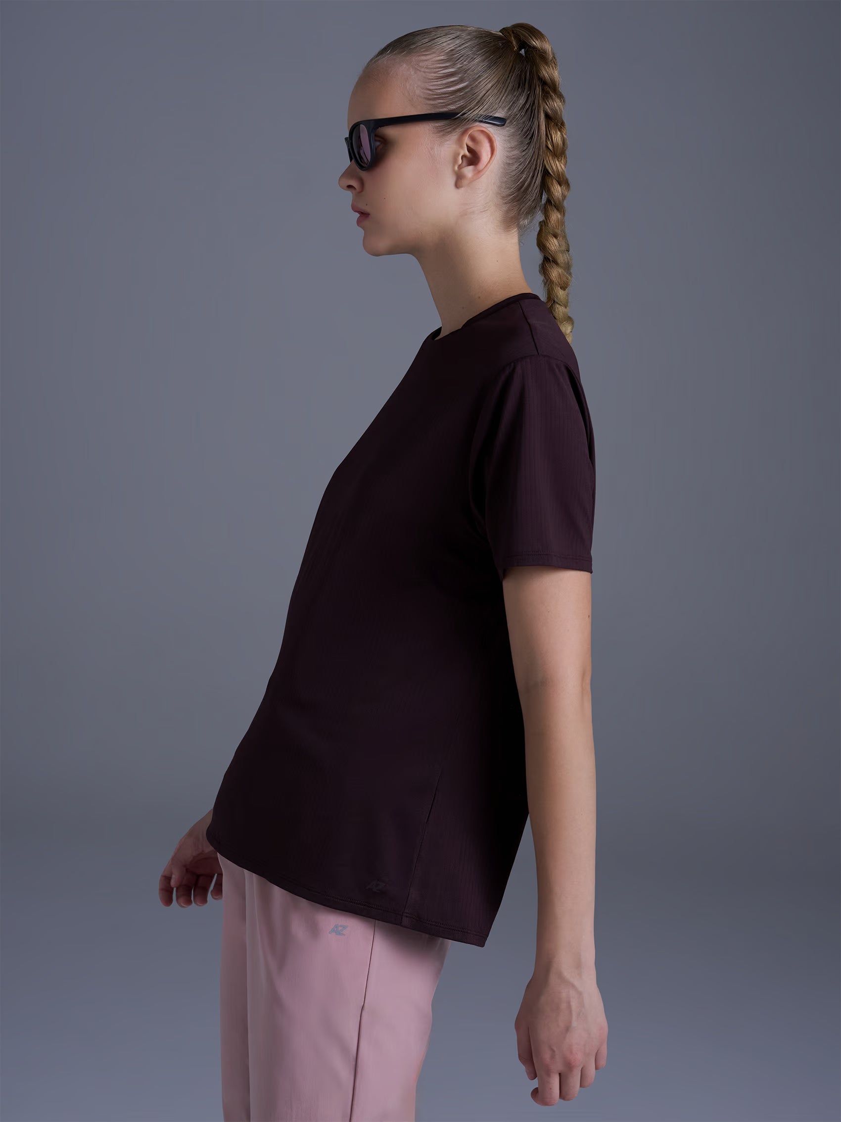 AIIZ Women's Mesh Active T-Shirt