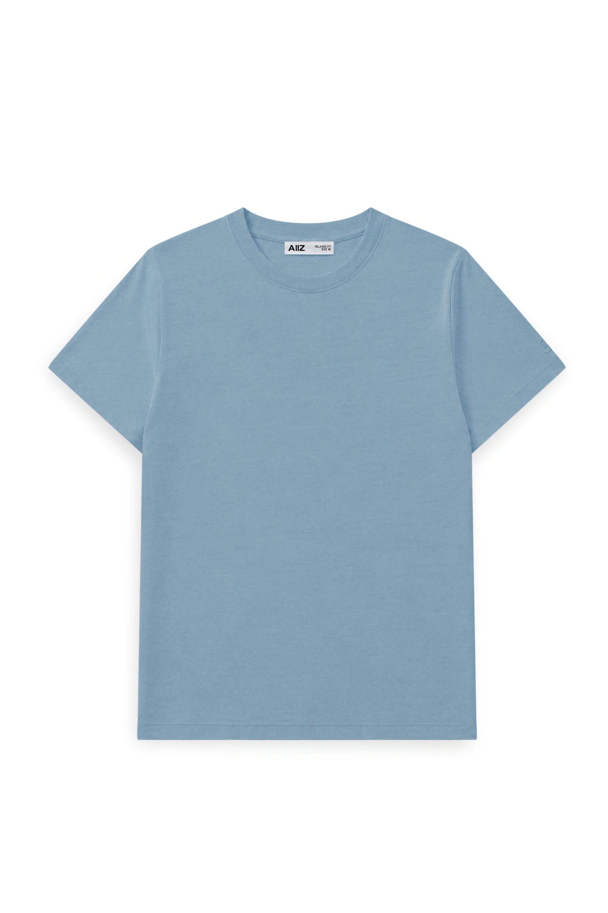 AIIZ Women's Emboss Logo T-Shirt (Blue / S)