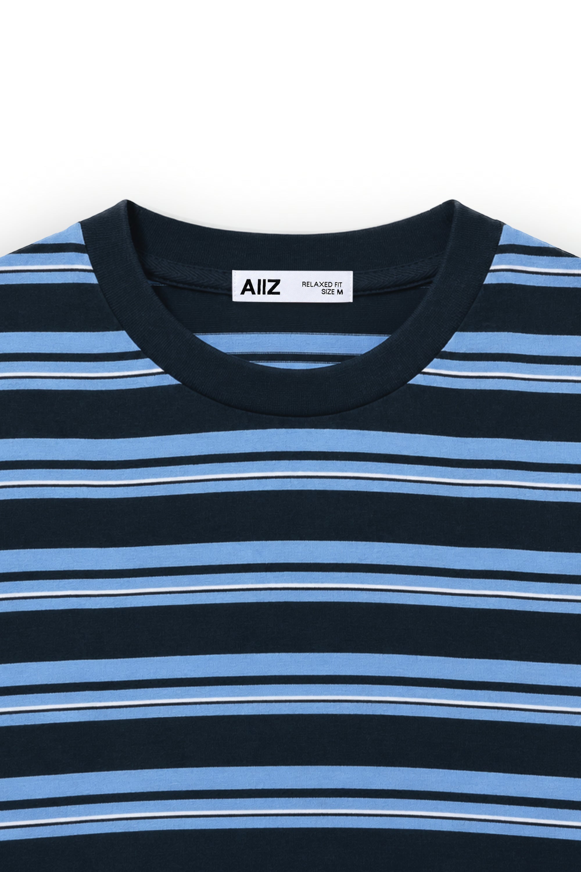 AIIZ Women's Short Sleeve Striped T-Shirt 100% Cotton