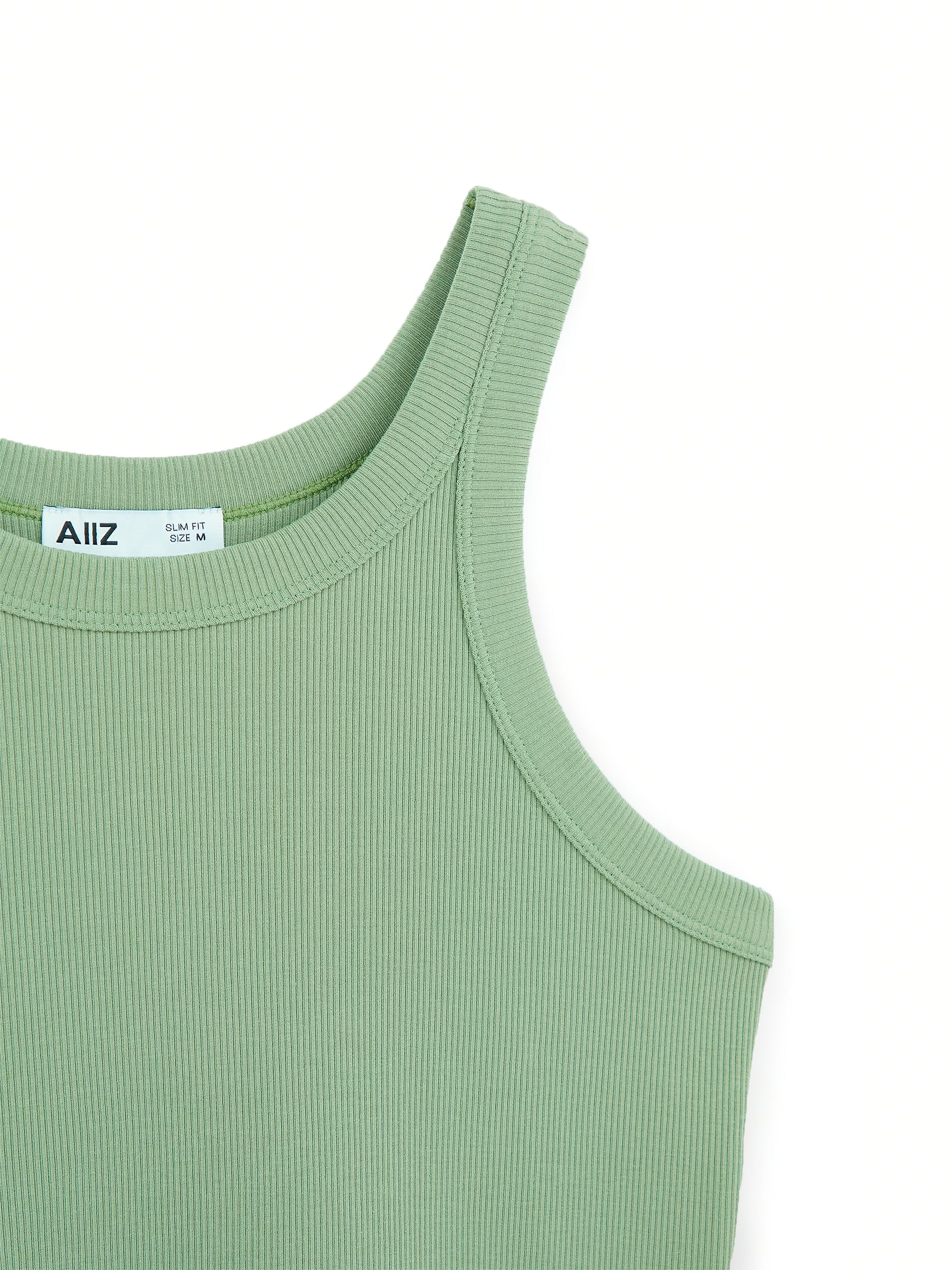 AIIZ Women's Rib Knit Tank Top
