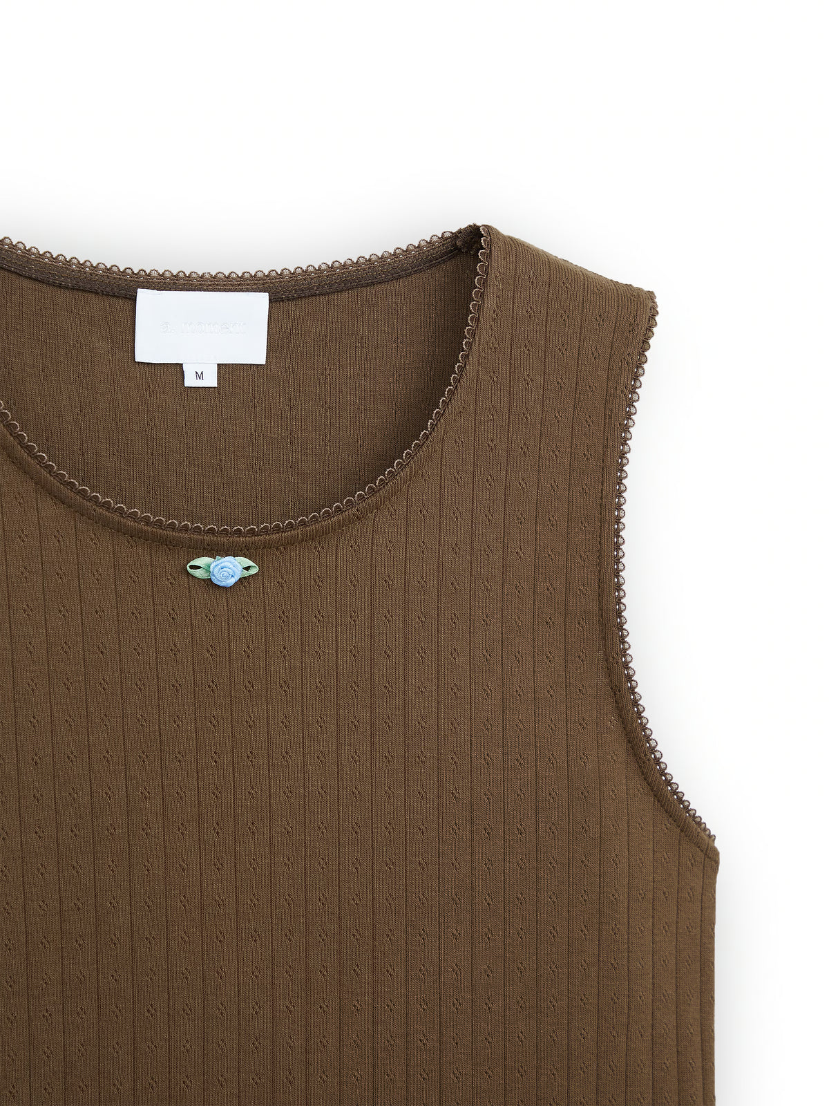 AIIZ (a.moment) Pointelle Sleeveless Top