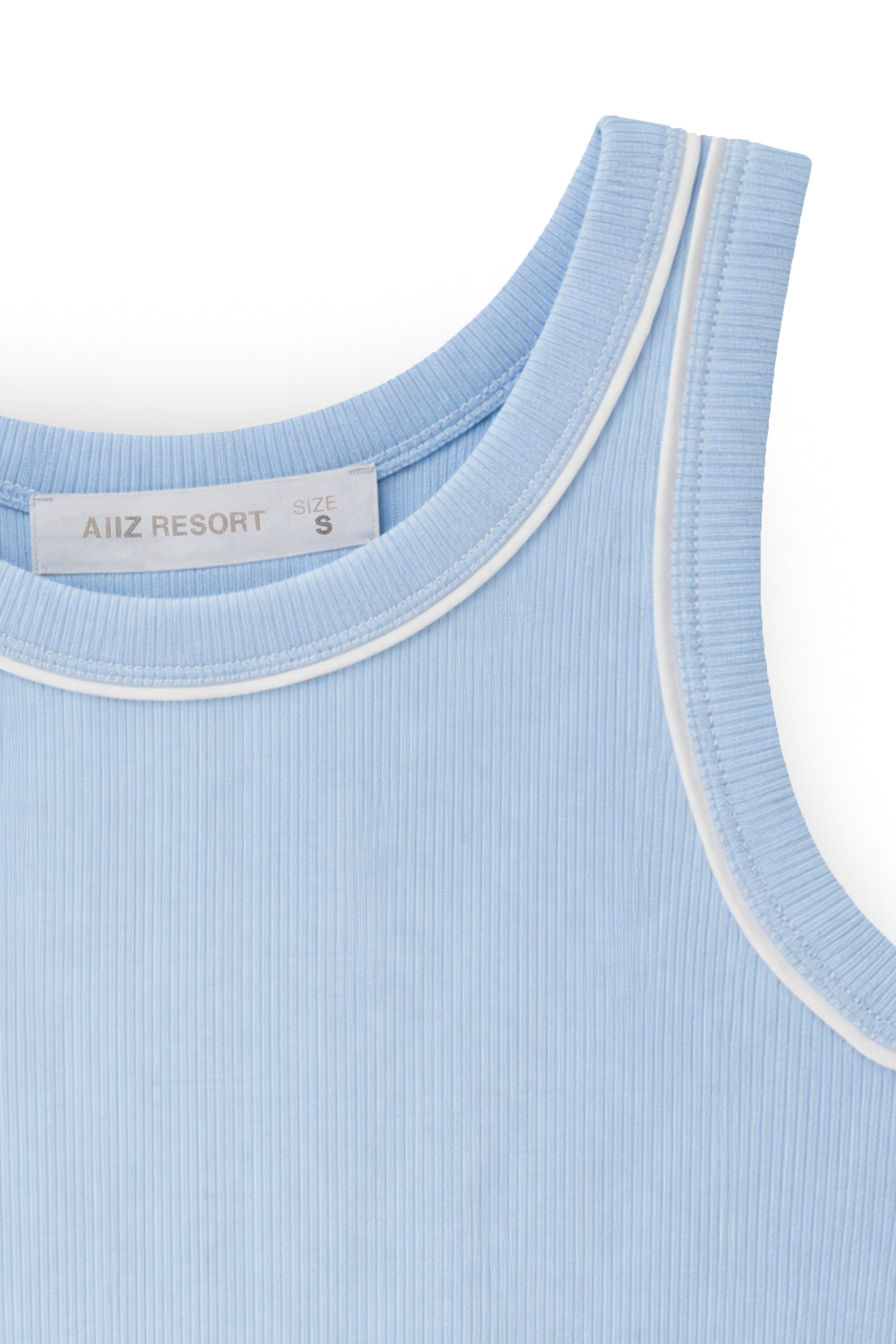 AIIZ Women's Tipping Rib Tank Top