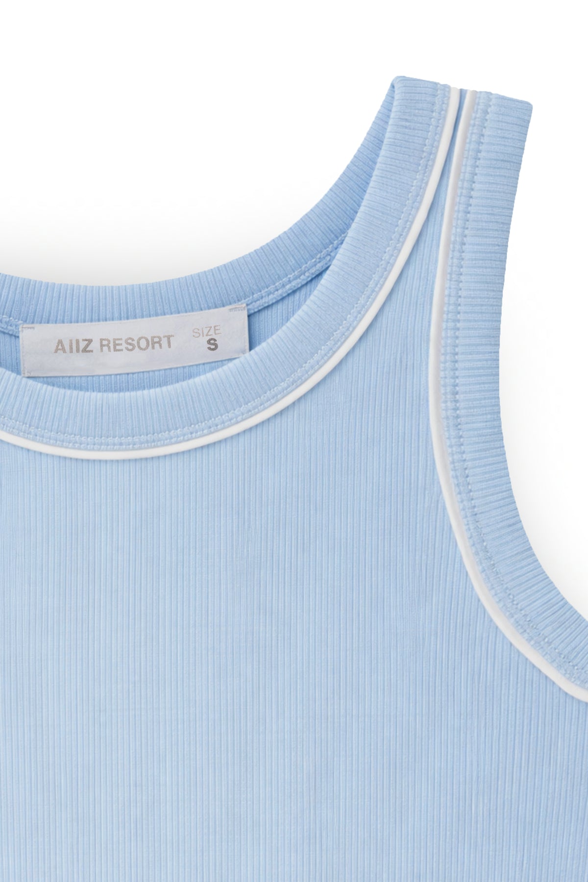 AIIZ Women's Tipping Rib Tank Top