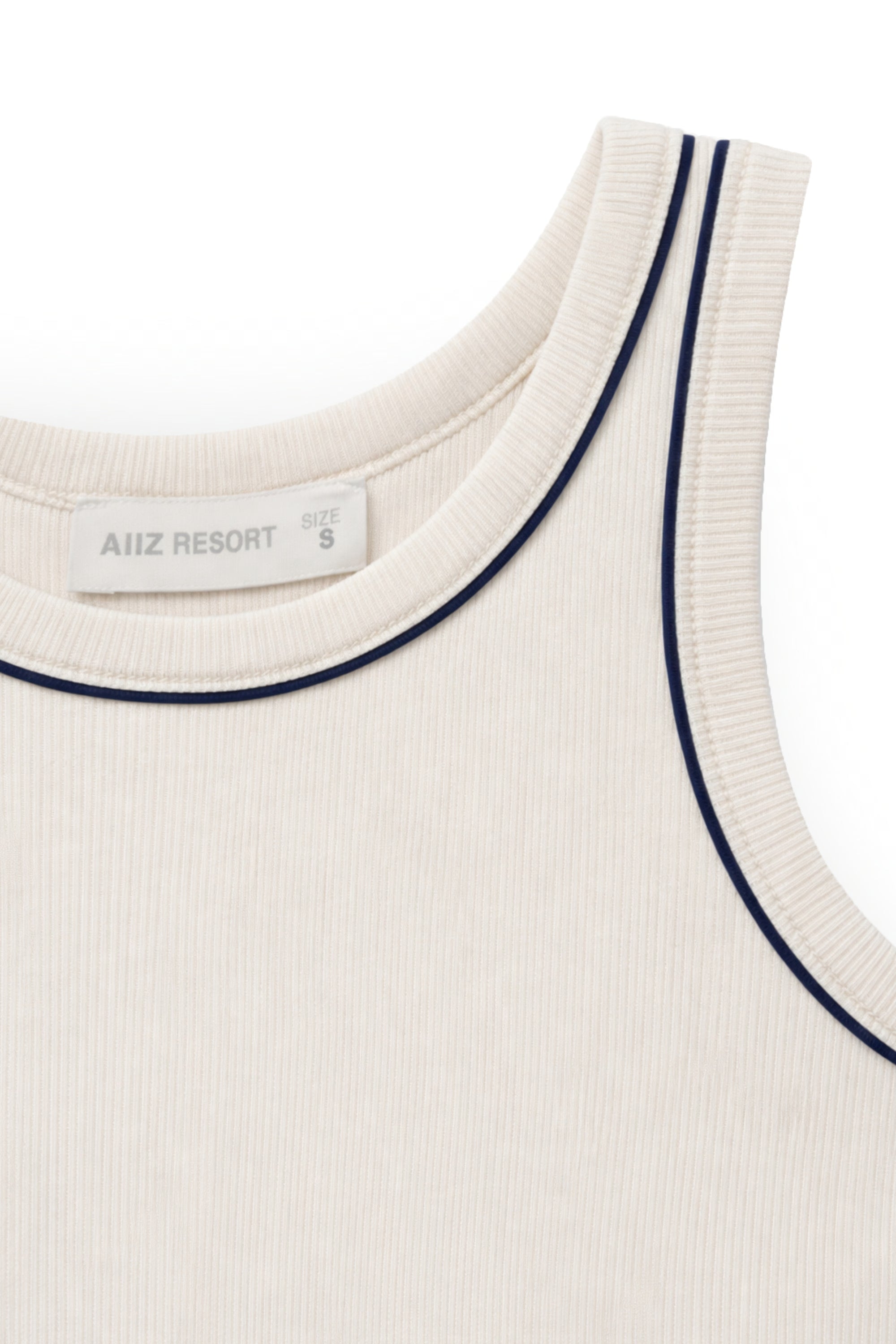 AIIZ Women's Tipping Rib Tank Top