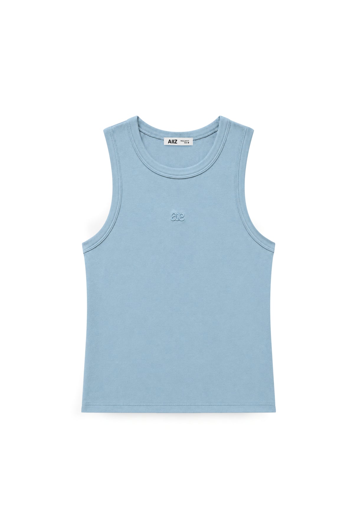 AIIZ Women's oft Sheer Sleeveless (Blue / S)