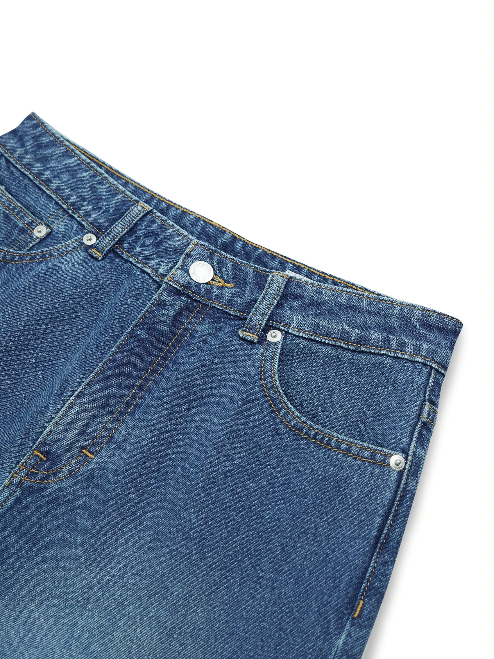 AIIZ Women's Straight Long Denim