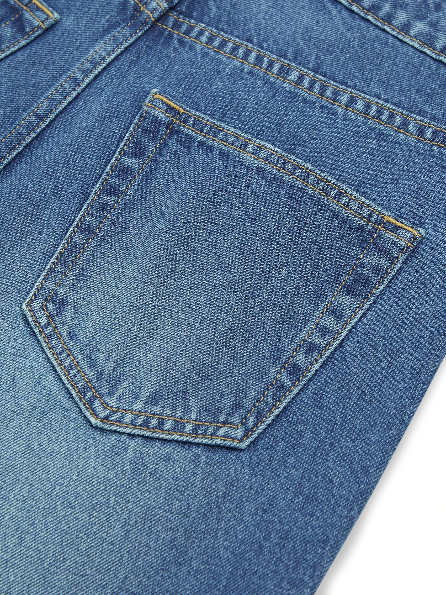 AIIZ Women's Straight Long Denim