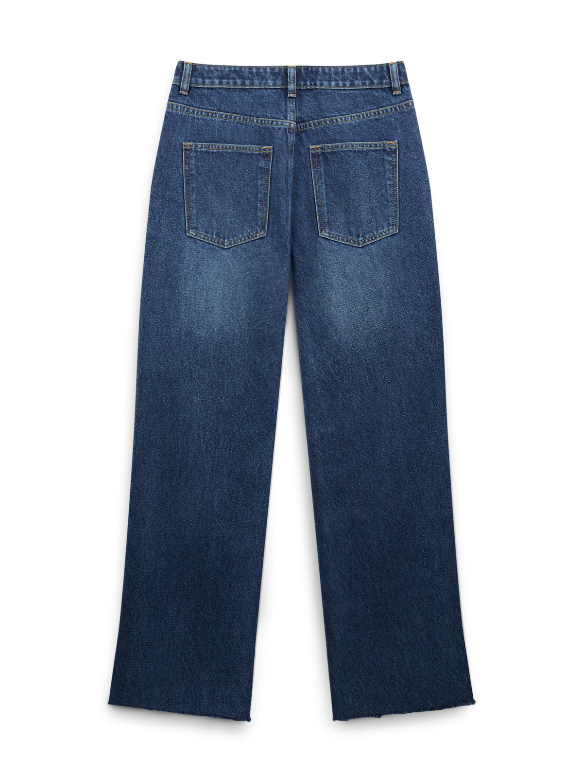 AIIZ Women's High Waist Straight Long Denim