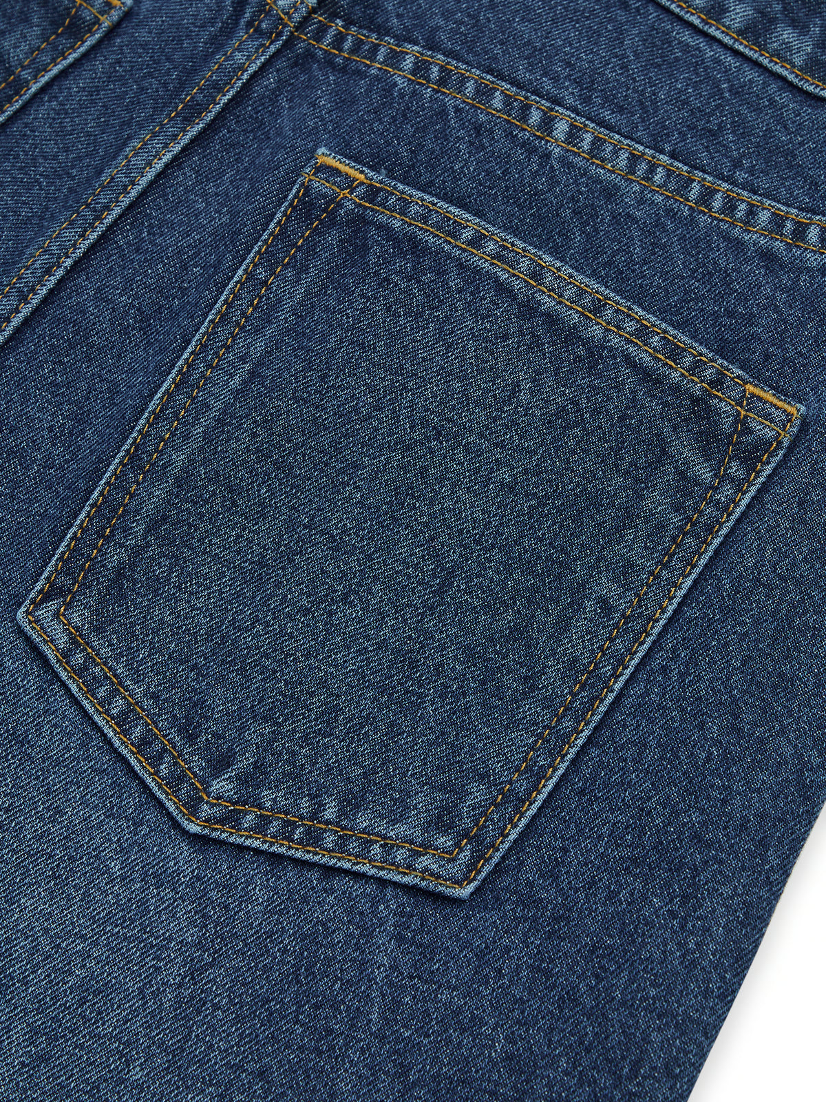 AIIZ Women's High Waist Straight Long Denim