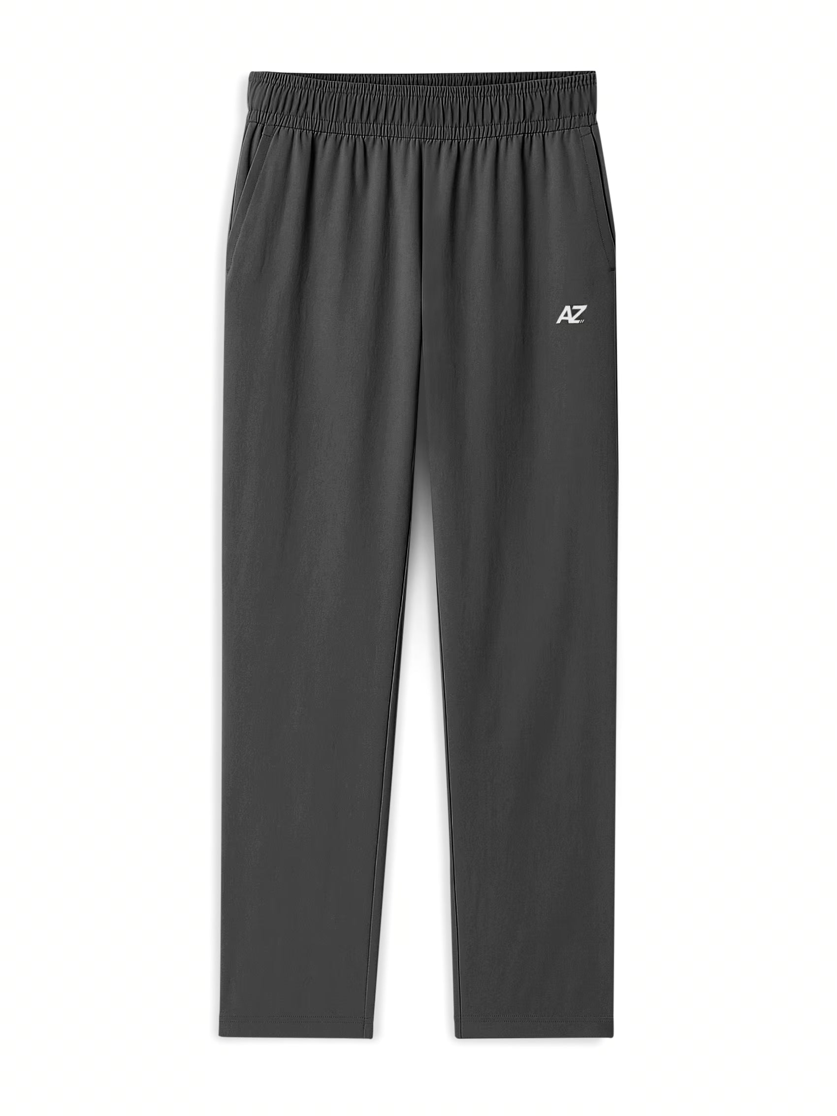 AIIZ Women's Lightweight Active Easy Pants (Dark Grey / S)
