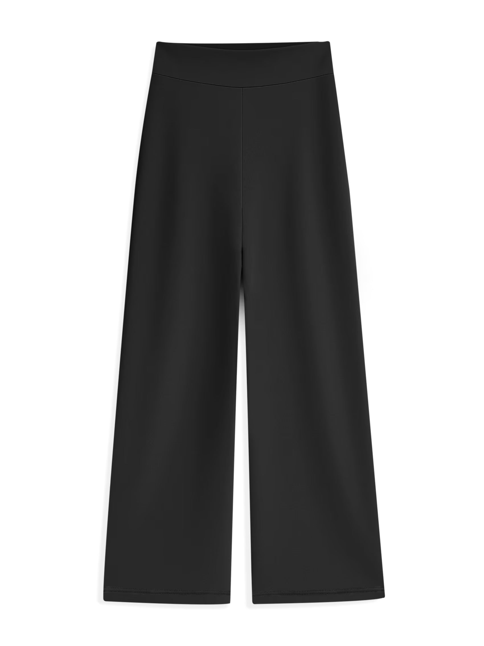 AIIZ Women's High-Rise Wide-Leg Pants (Black / S)