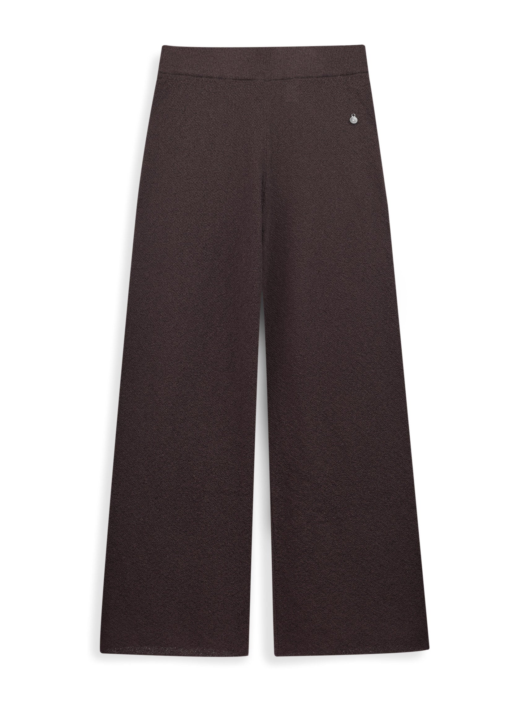 AIIZ Women's Trim Knit Pants (Dark Brown / S)