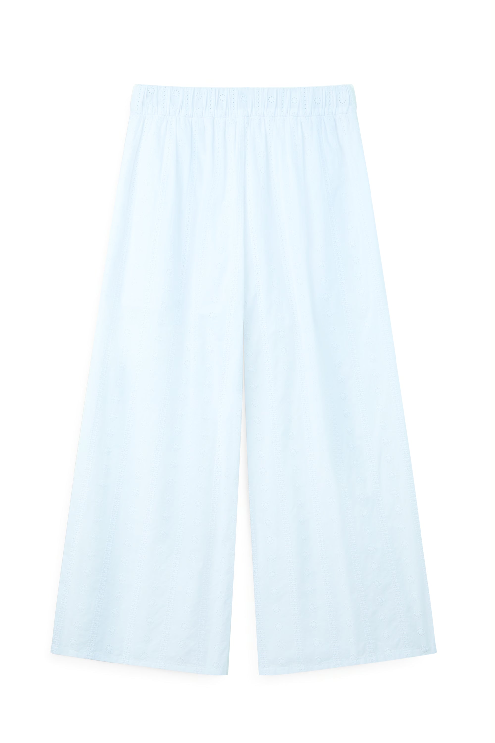 AIIZ Women's Embroidered Eyelet Culottes