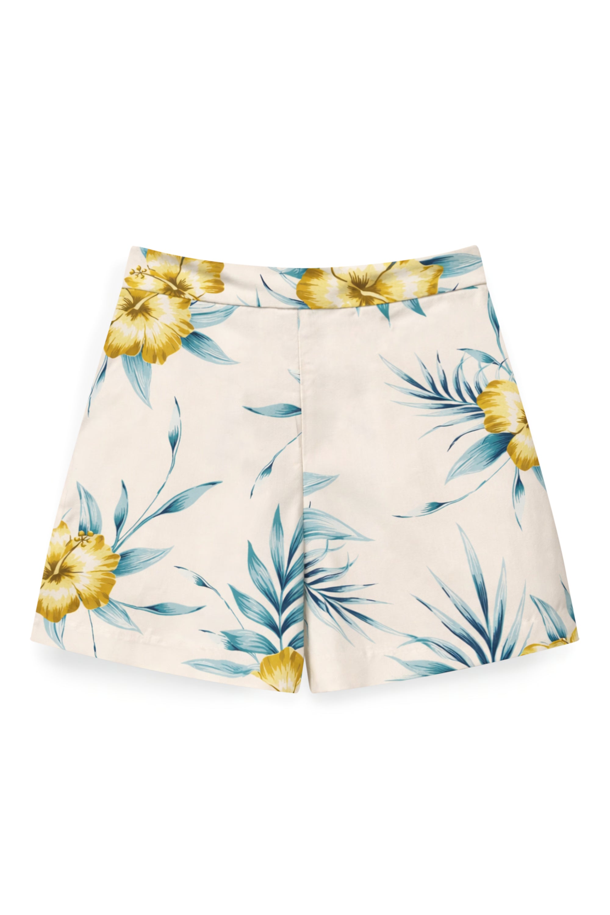 AIIZ Women’s Songkran Floral Shorts – 100% Rayon