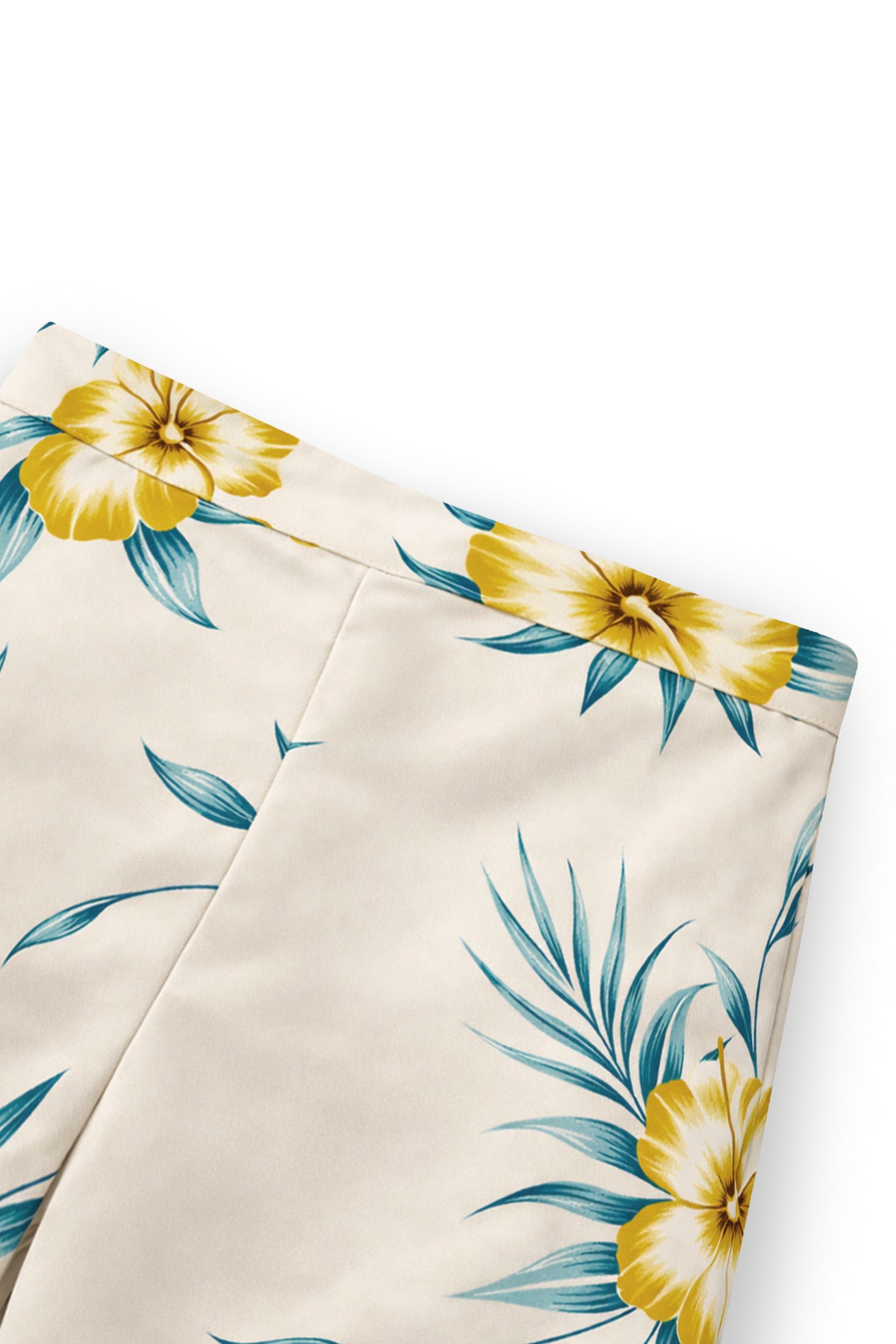 AIIZ Women’s Songkran Floral Shorts – 100% Rayon