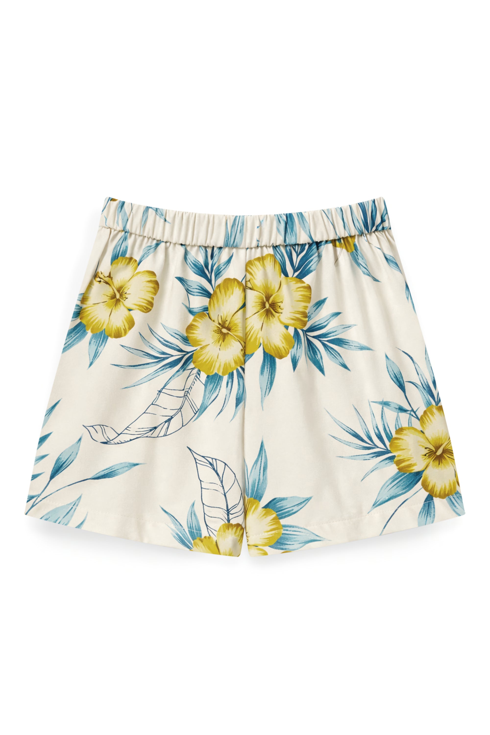 AIIZ Women’s Songkran Floral Shorts – 100% Rayon