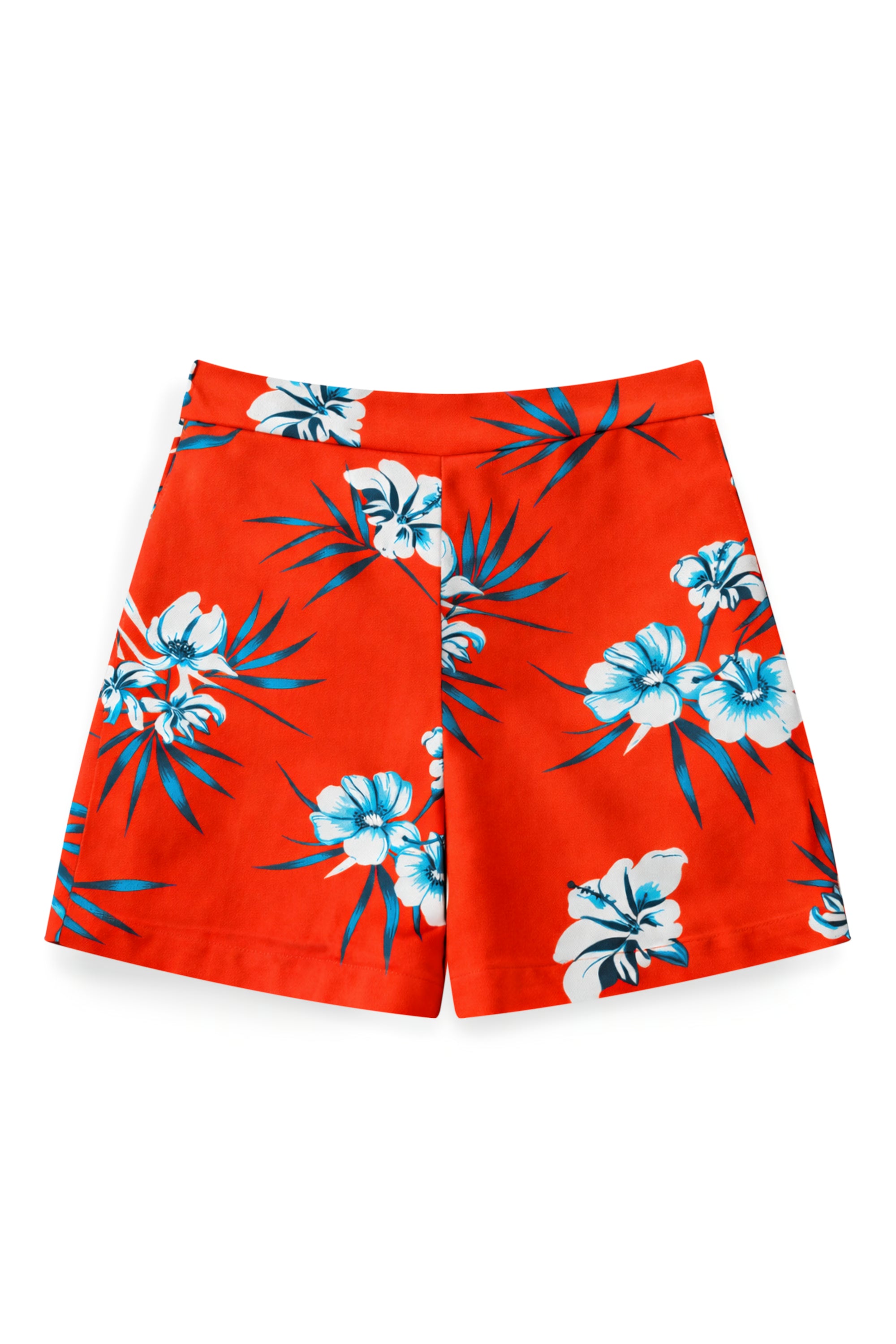 AIIZ Women’s Songkran Floral Shorts – 100% Rayon