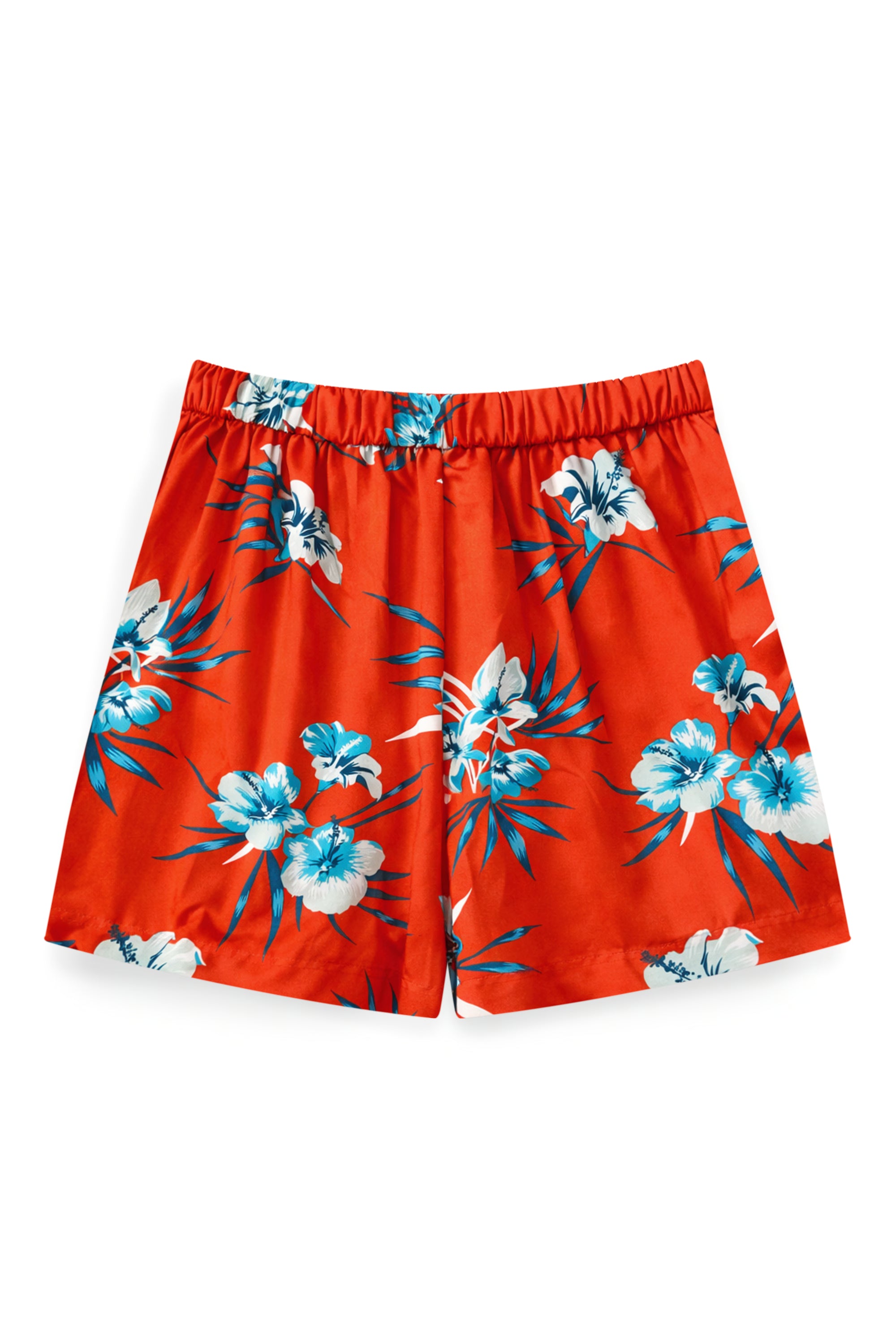 AIIZ Women’s Songkran Floral Shorts – 100% Rayon