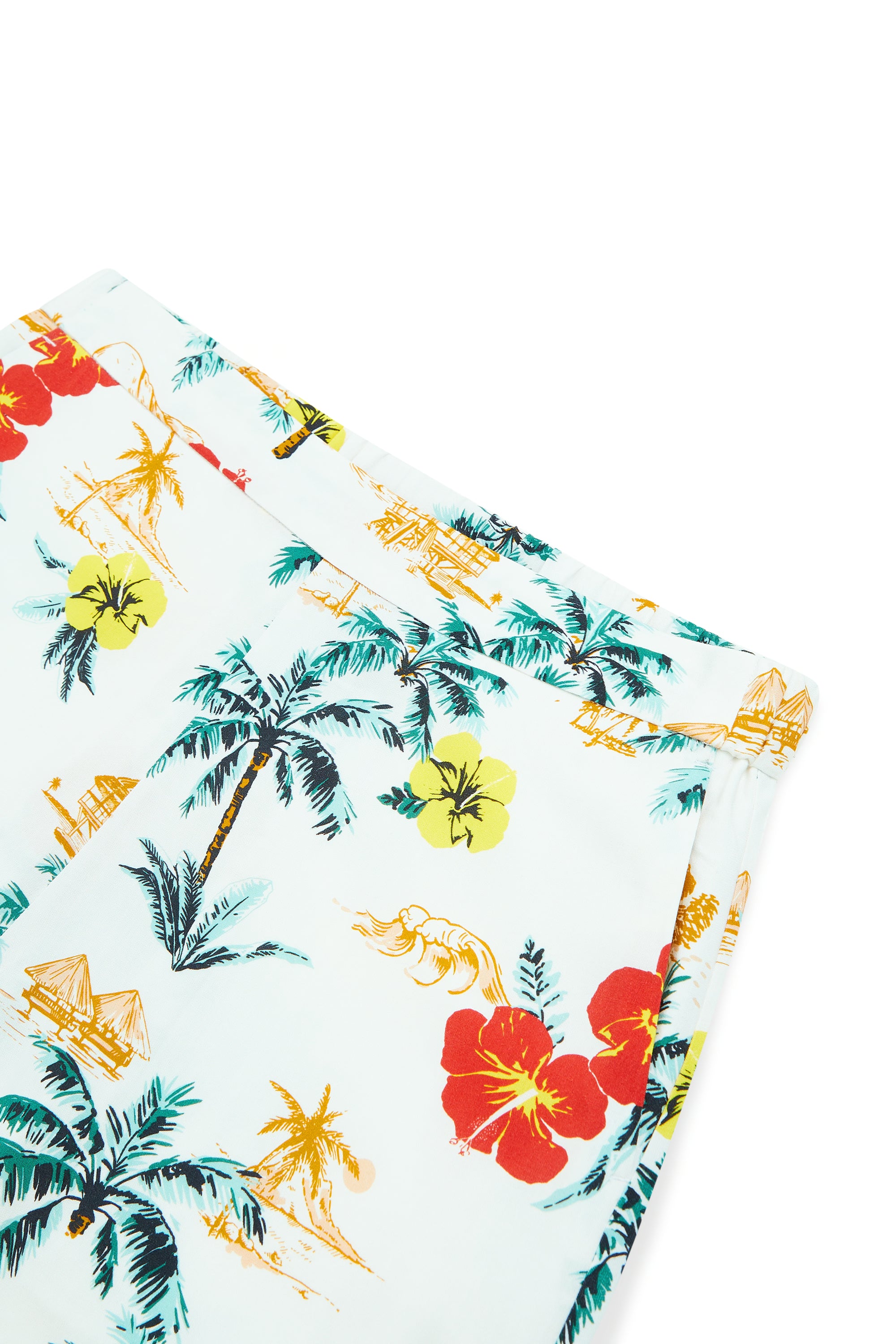AIIZ Women’s Summer Print Shorts – 100% Rayon