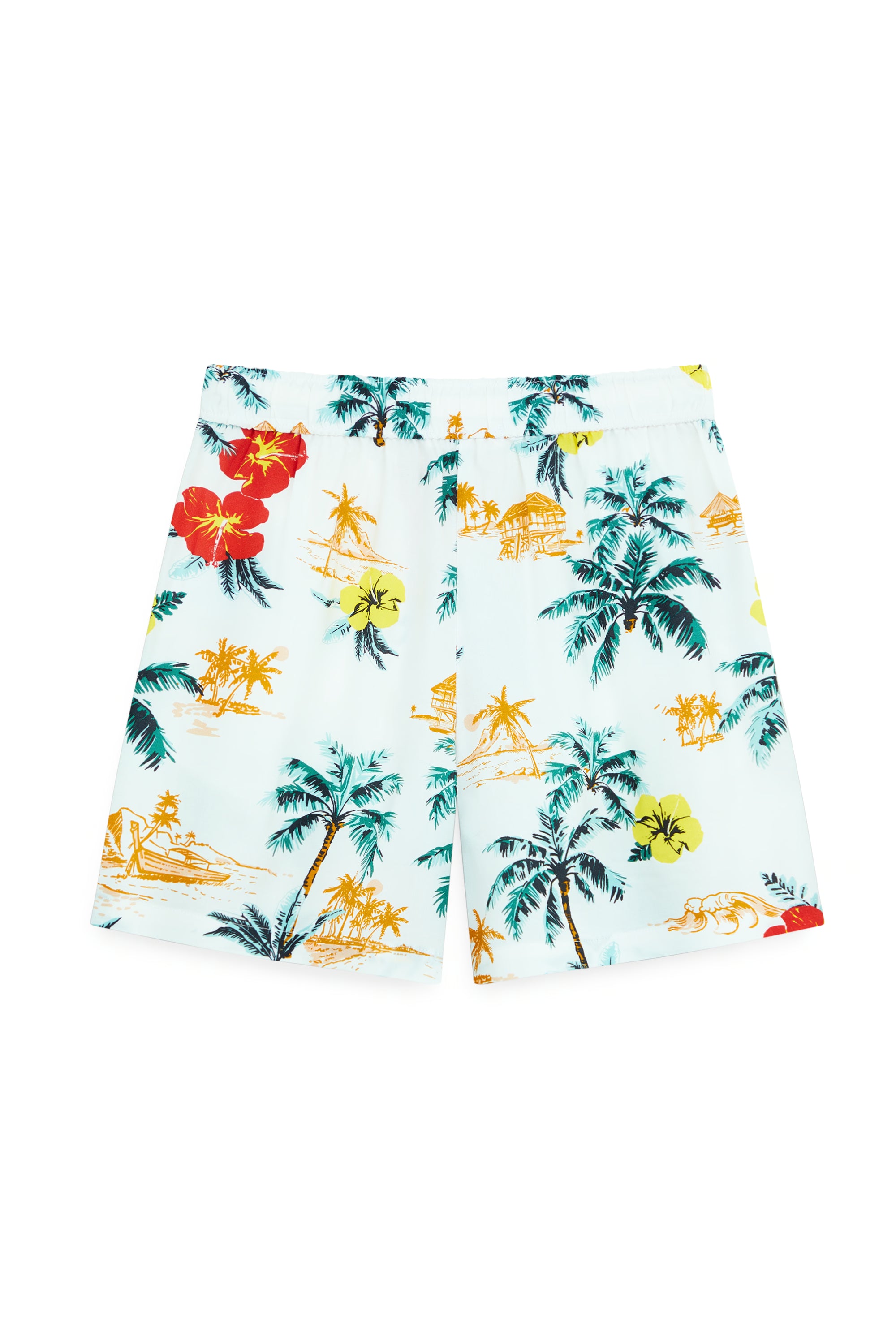 AIIZ Women’s Summer Print Shorts – 100% Rayon