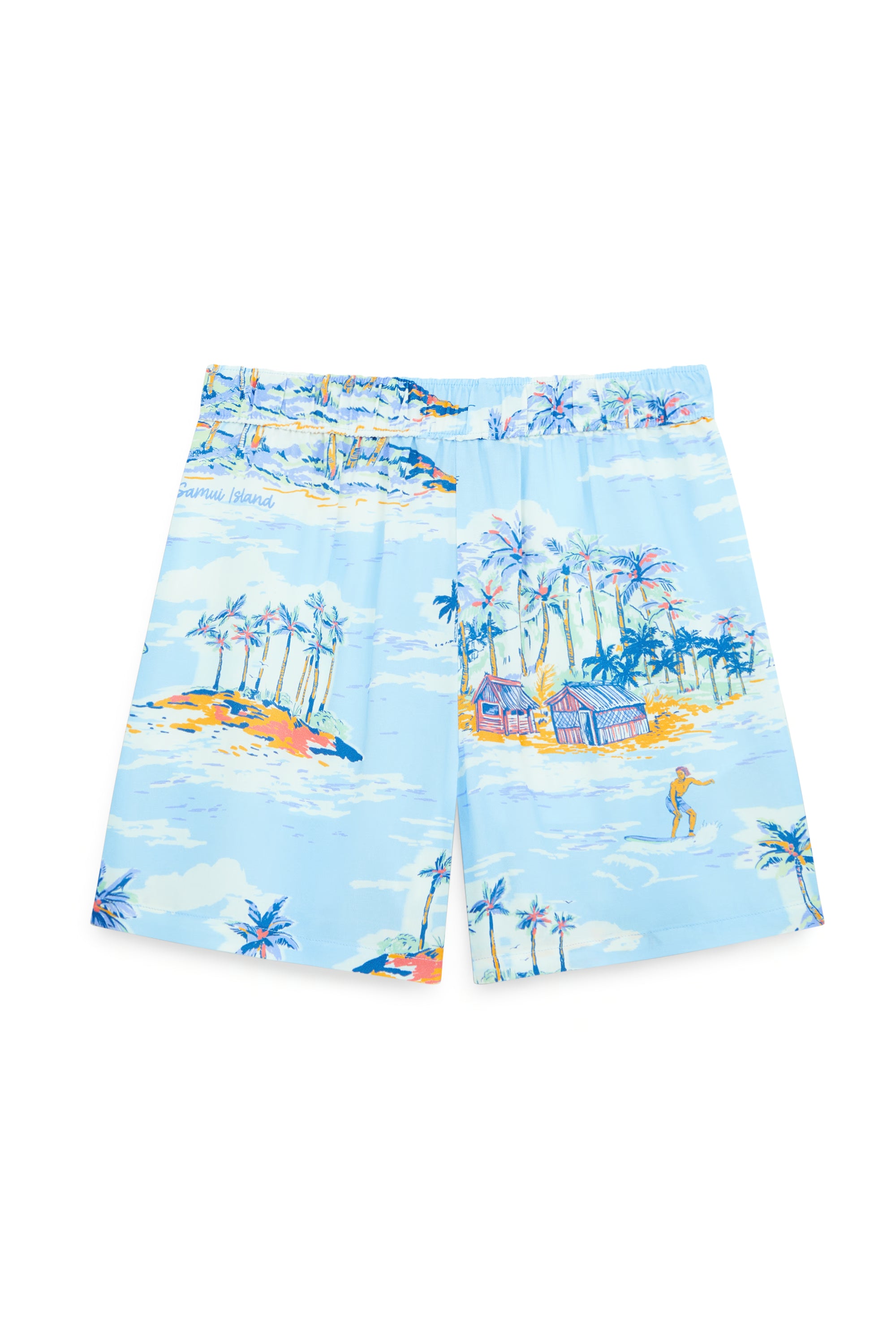 AIIZ Women’s Summer Print Shorts – 100% Rayon
