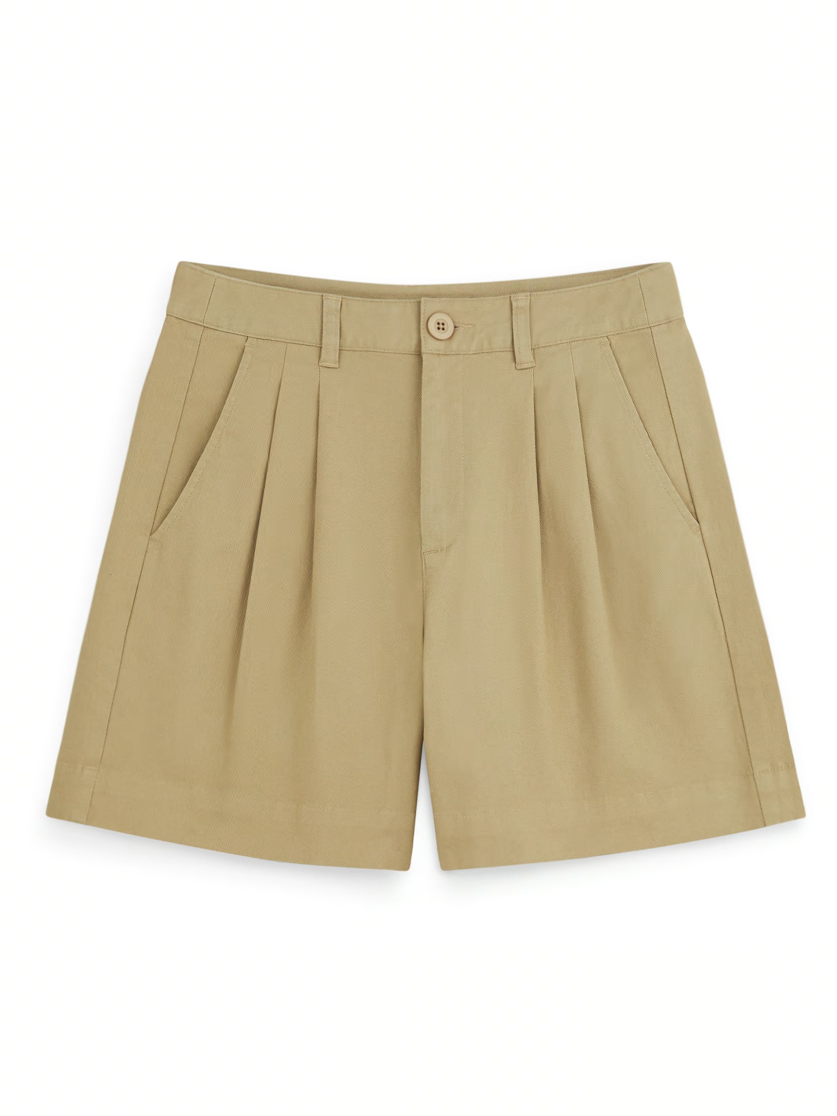 AIIZ Women's High-Waisted Pleated Shorts