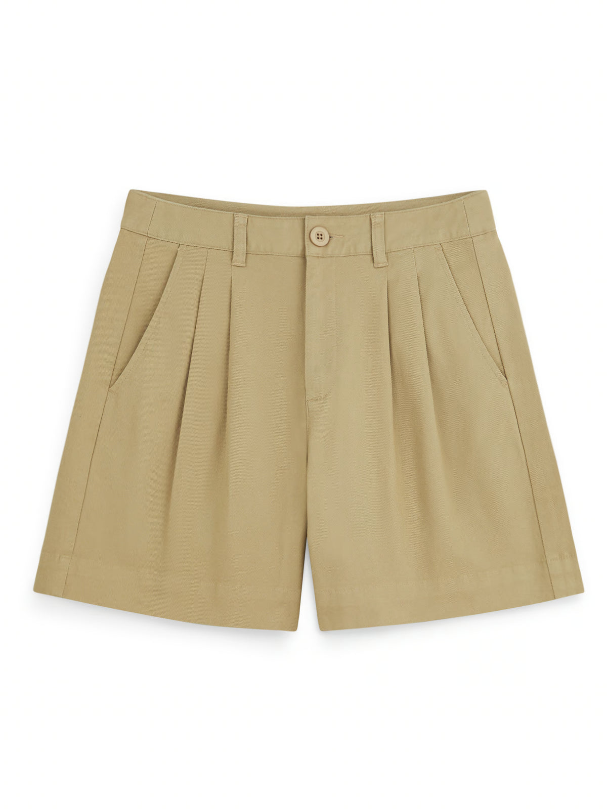 AIIZ Women's High-Waisted Pleated Shorts