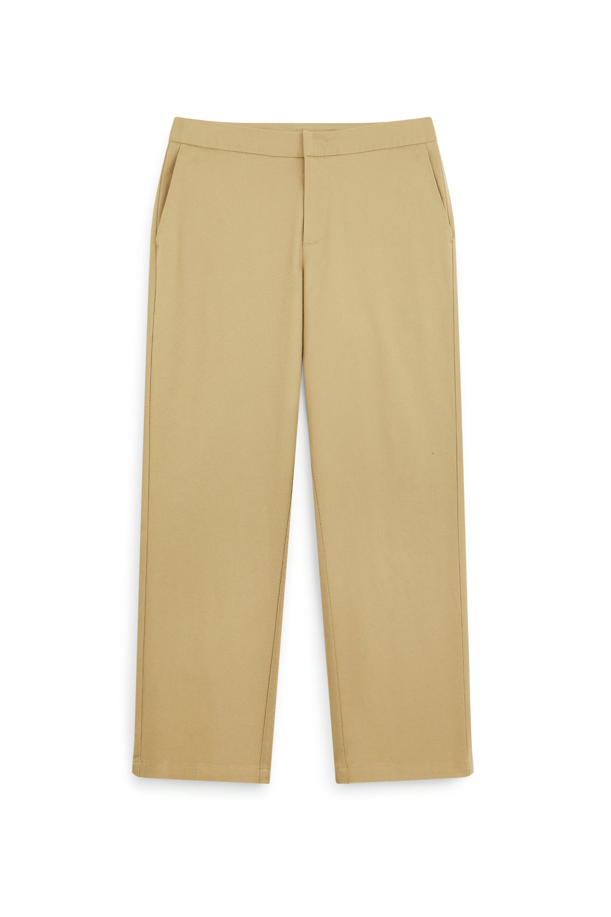 AIIZ Women's Chino Cropped Pants (Brown / 25)