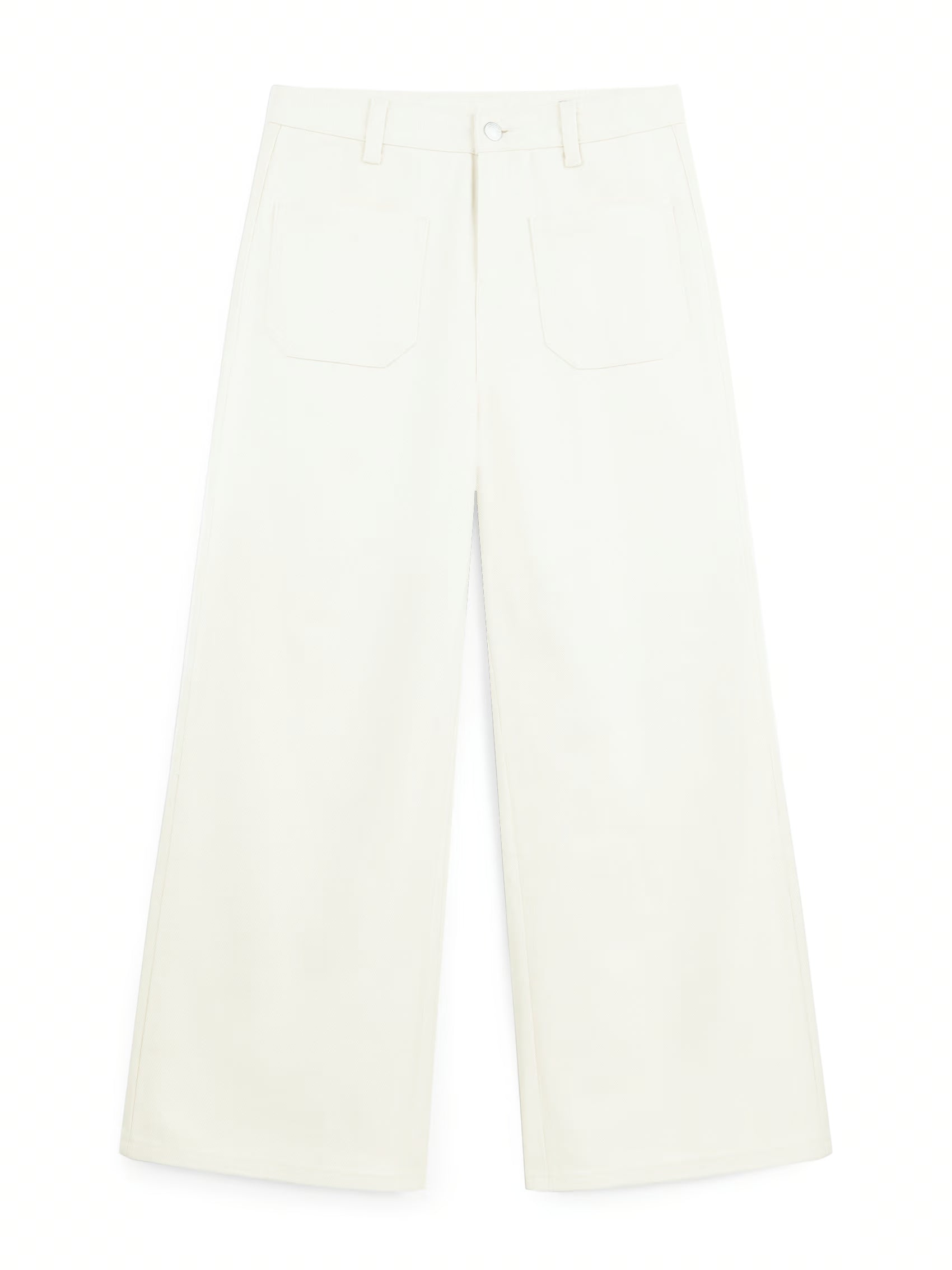 AIIZ Women's Denim Pants Culotte High Rise