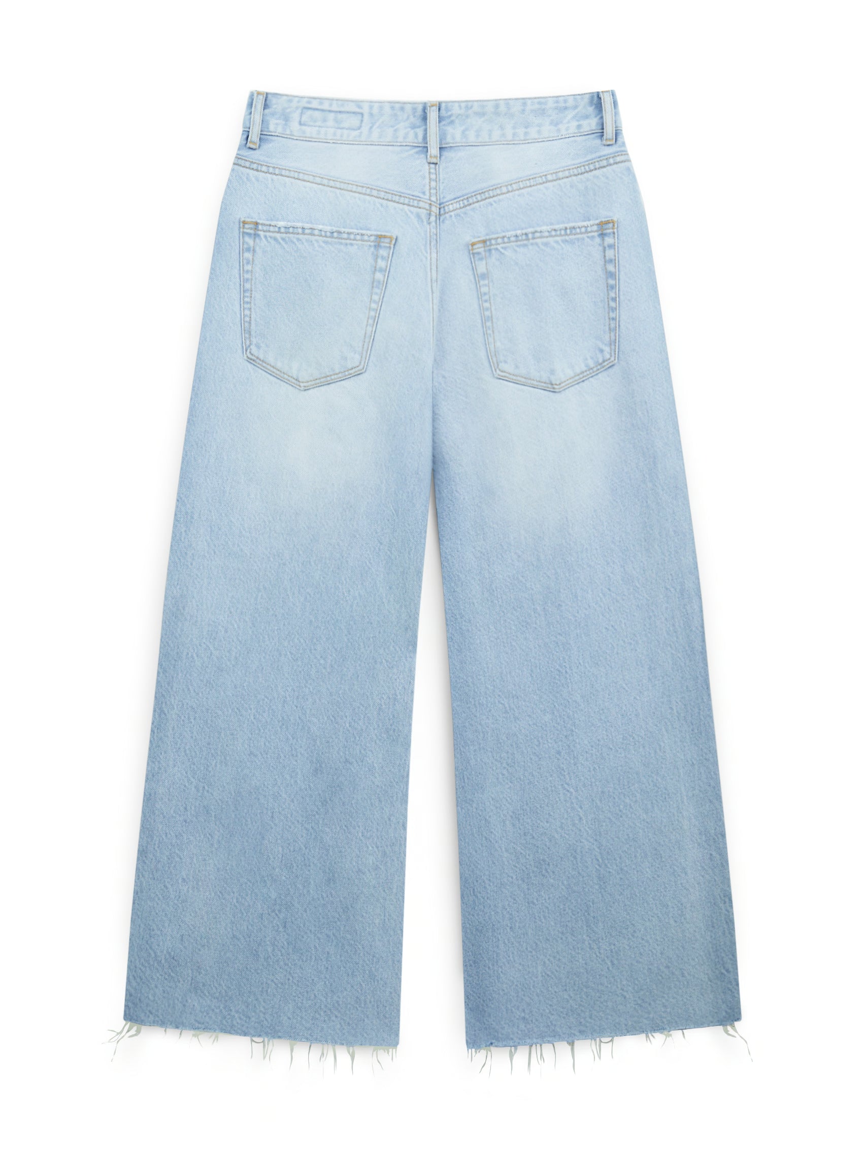 AIIZ Women's Mid Waist Culotte Denim