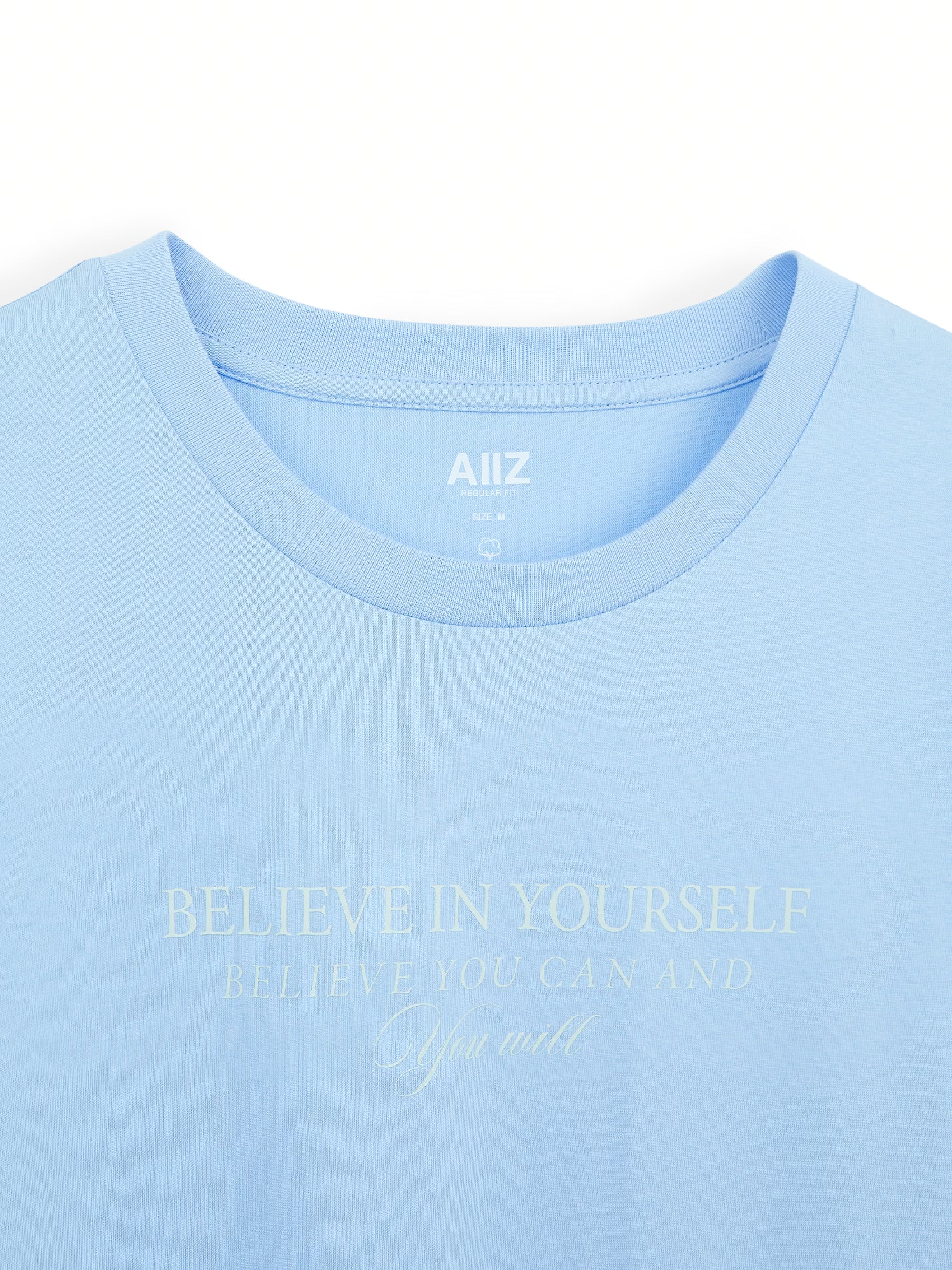 AIIZ Women's Typo Graphic T-Shirt