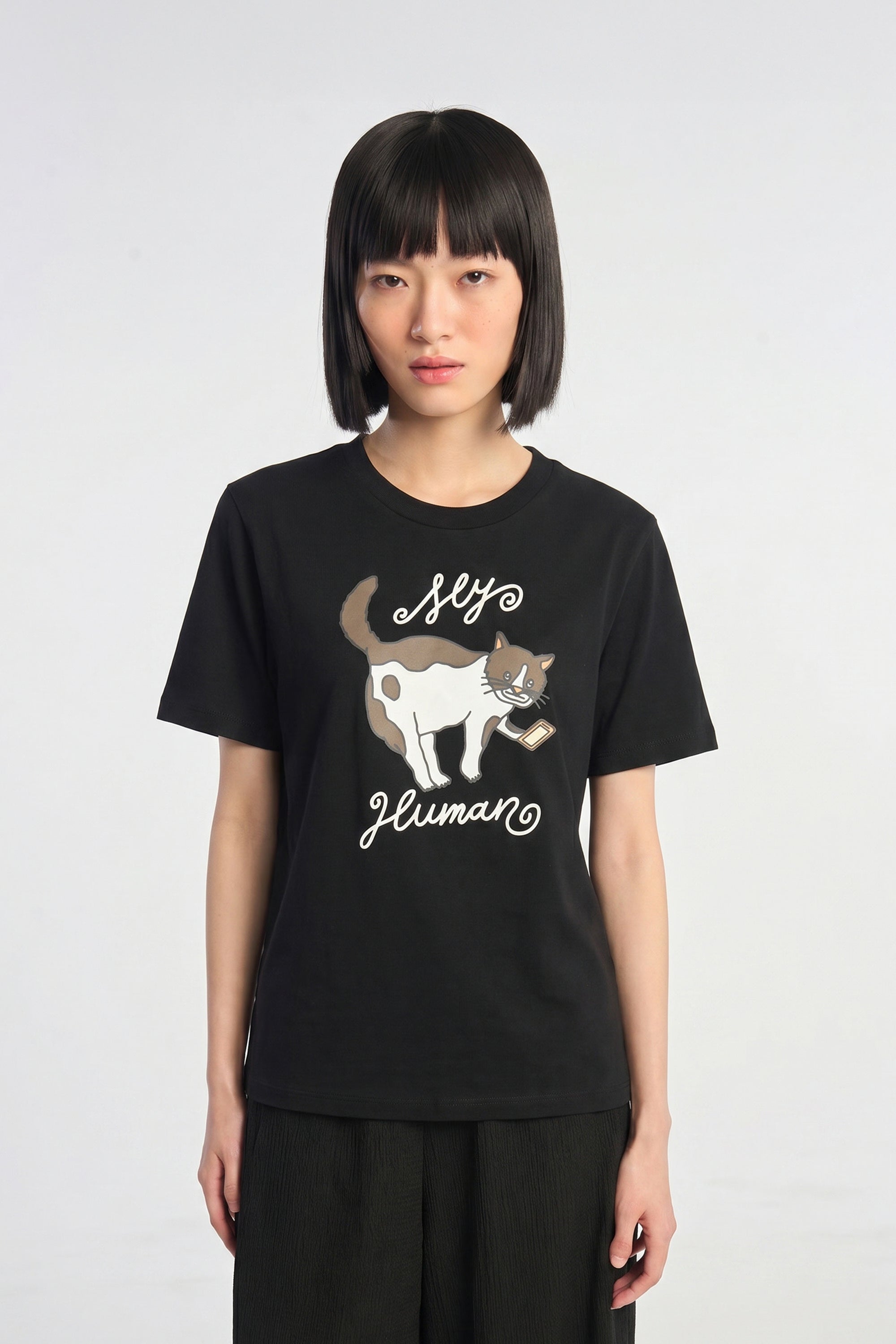 AIIZ Women's Pet Graphic T-Shirt