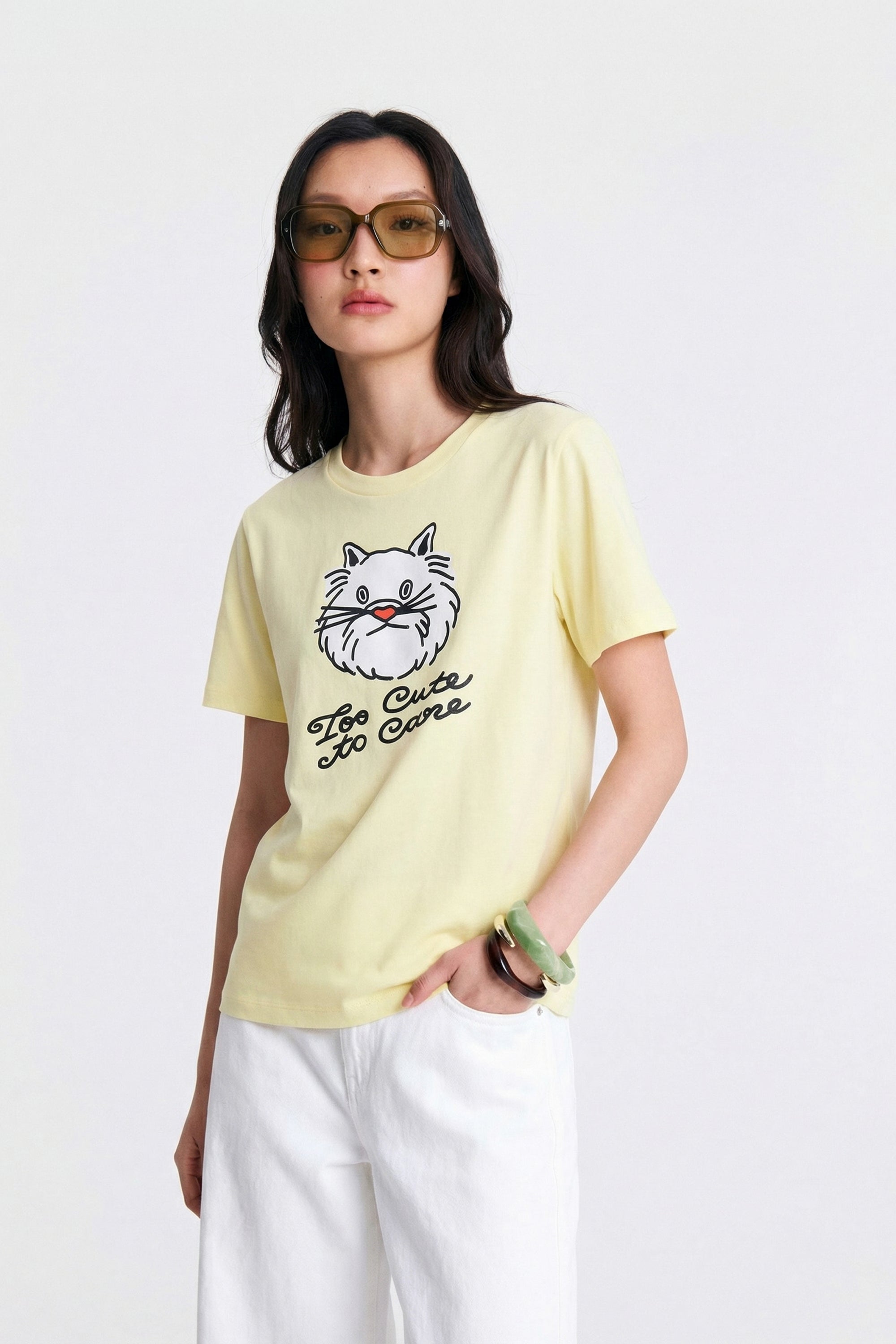 AIIZ Women's Pet Graphic T-Shirt