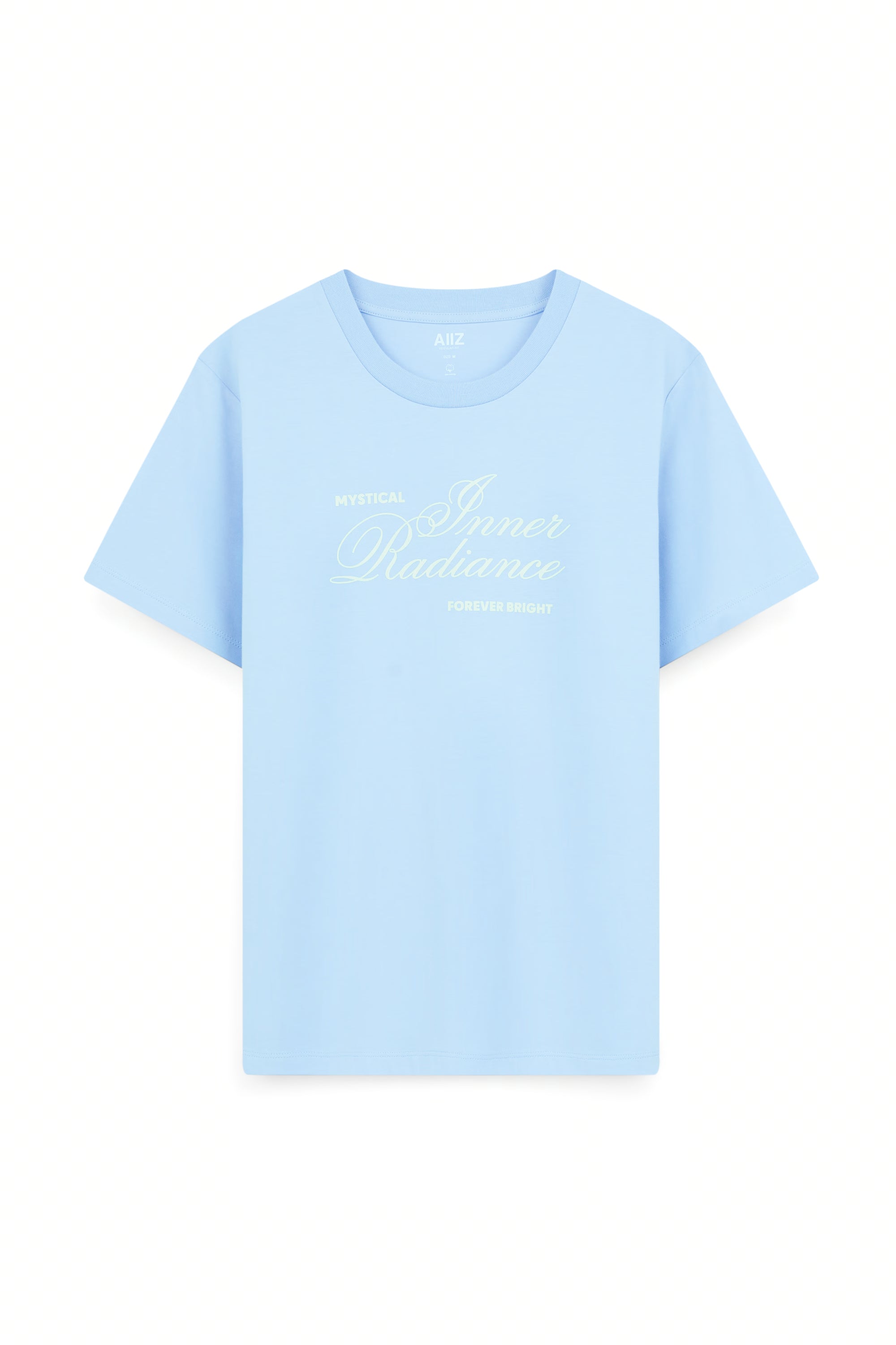 AIIZ Women's Typo Graphic T-Shirt (Blue / S)