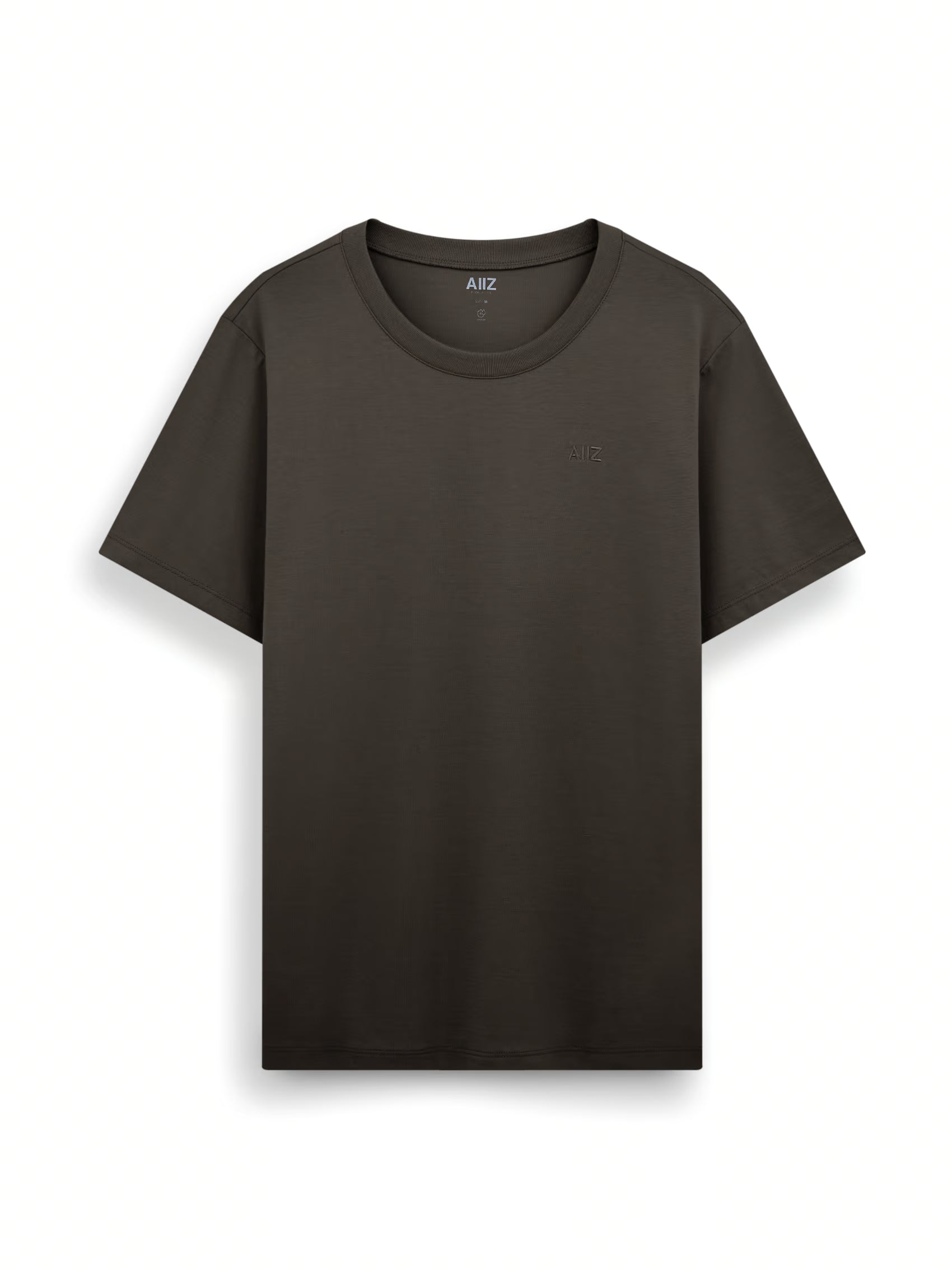 AIIZ Women’s Logo T-Shirt Cotton Polyester (Dark Brown / S)