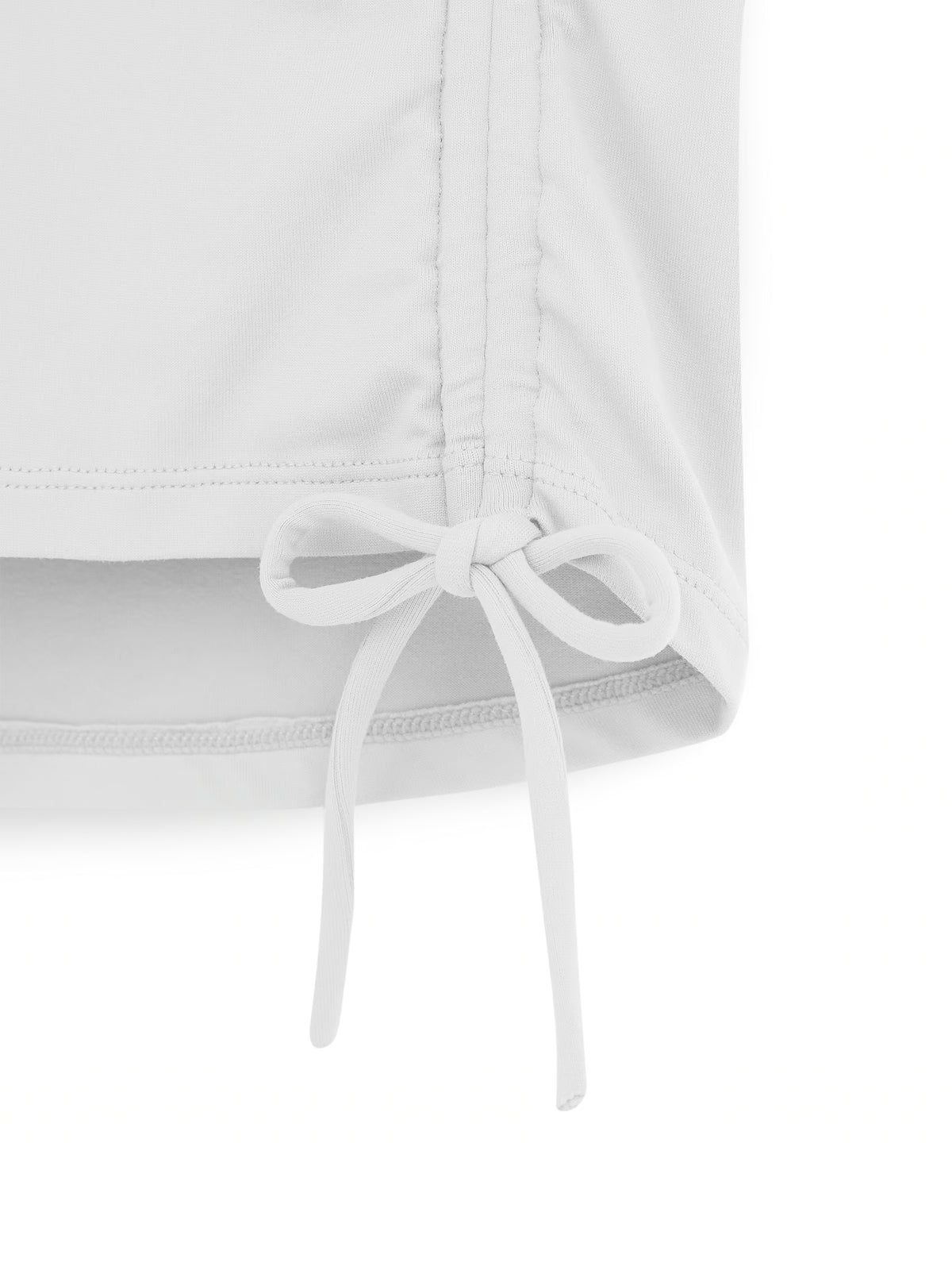 AIIZ Women's Drawstring Detail Sleeveless Top
