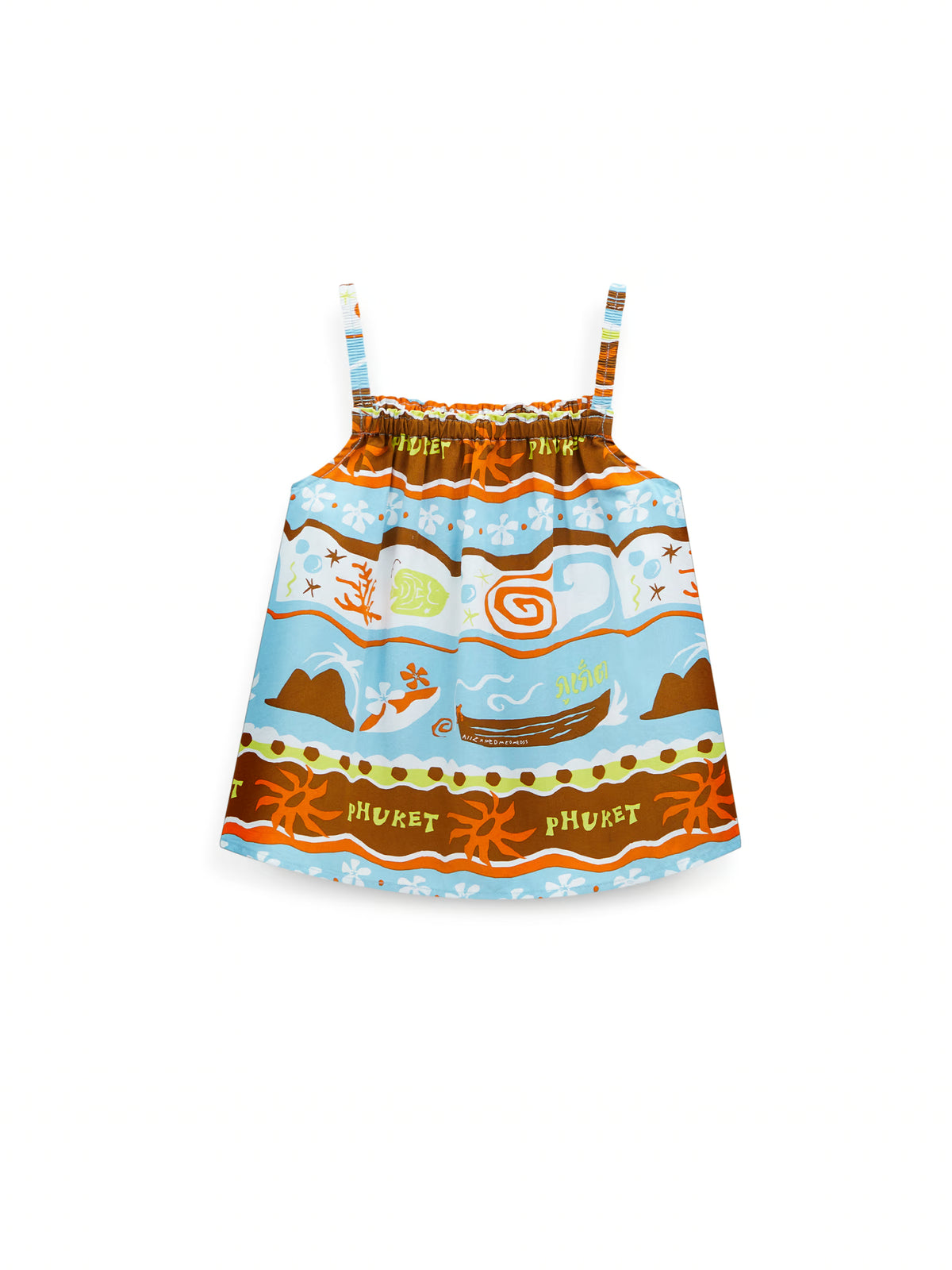 AIIZ Girl's Sawasdee Thailand Printed Top