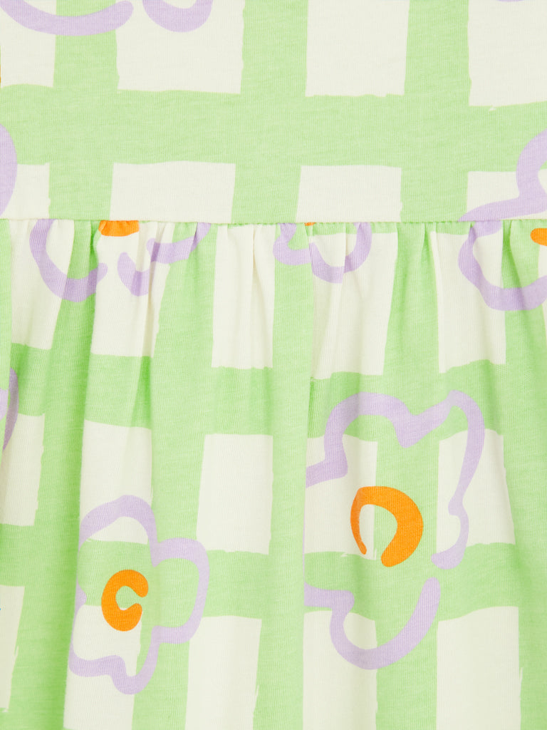 AIIZ Girl's Printed Jersey Dress