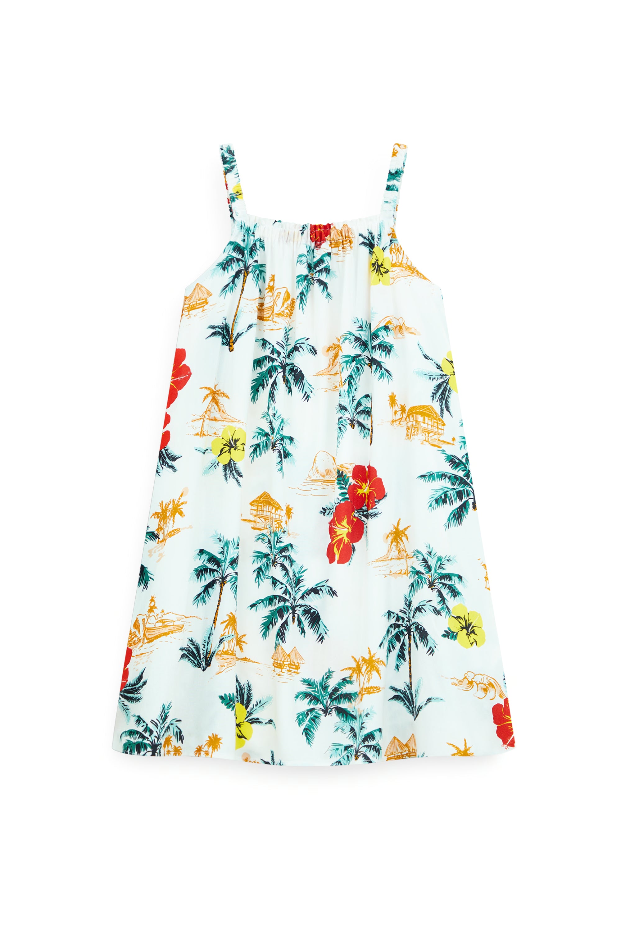 AIIZ Kids’ Summer Floral Dress – 100% Rayon