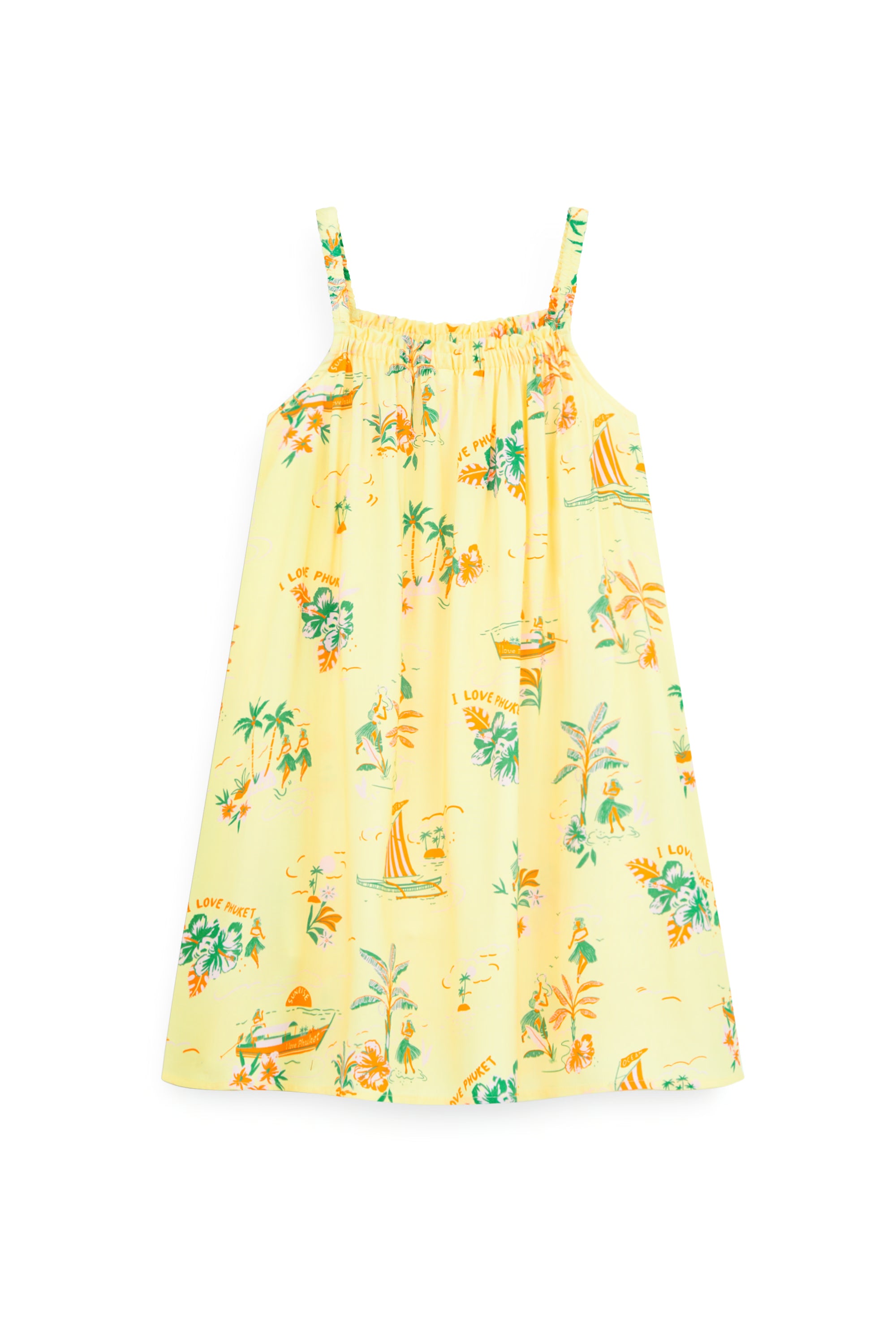 AIIZ Kids’ Summer Floral Dress – 100% Rayon